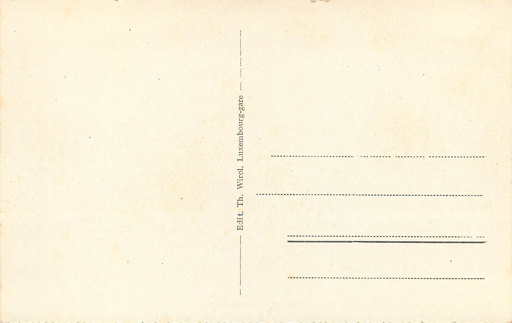 CPA Luxembourg avenue de la liberte — Verso