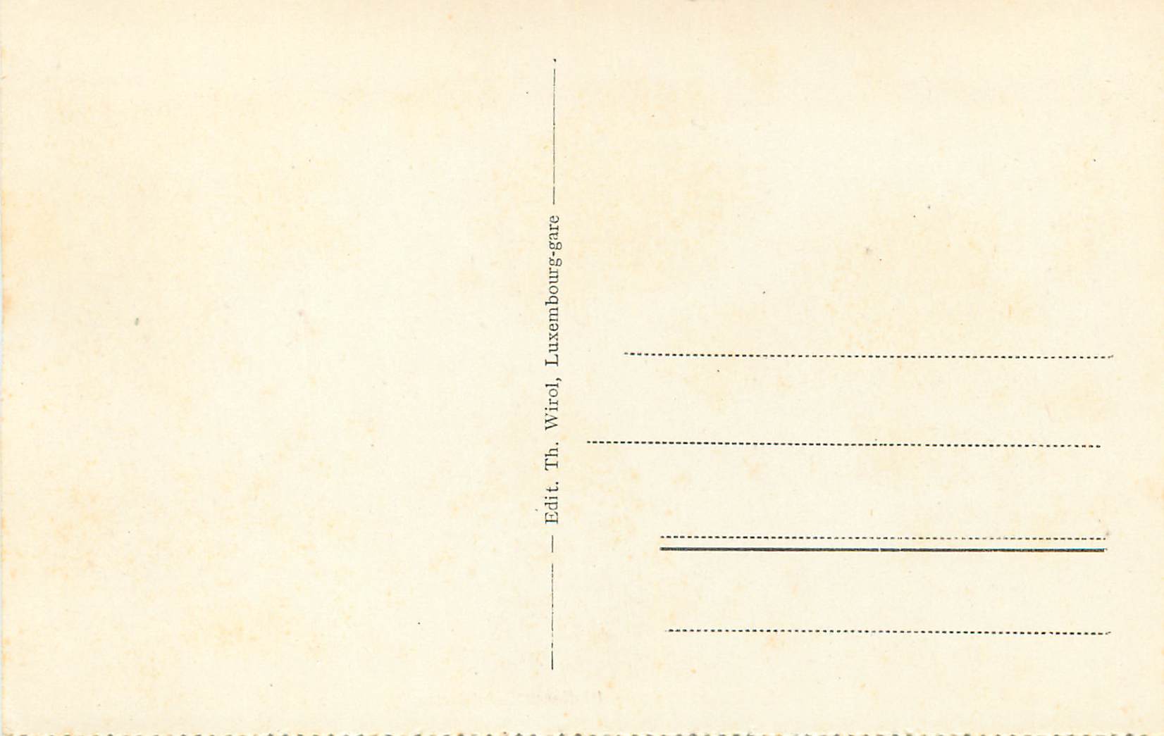 CPA Luxembourg Plaffenthal et Clausen — Verso