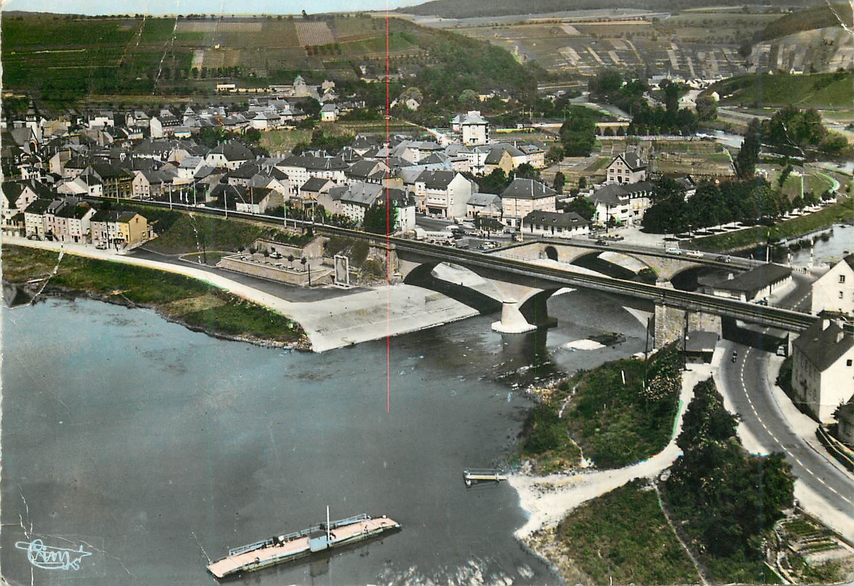 CPM Luxembourg Wasserbillig Vue generale