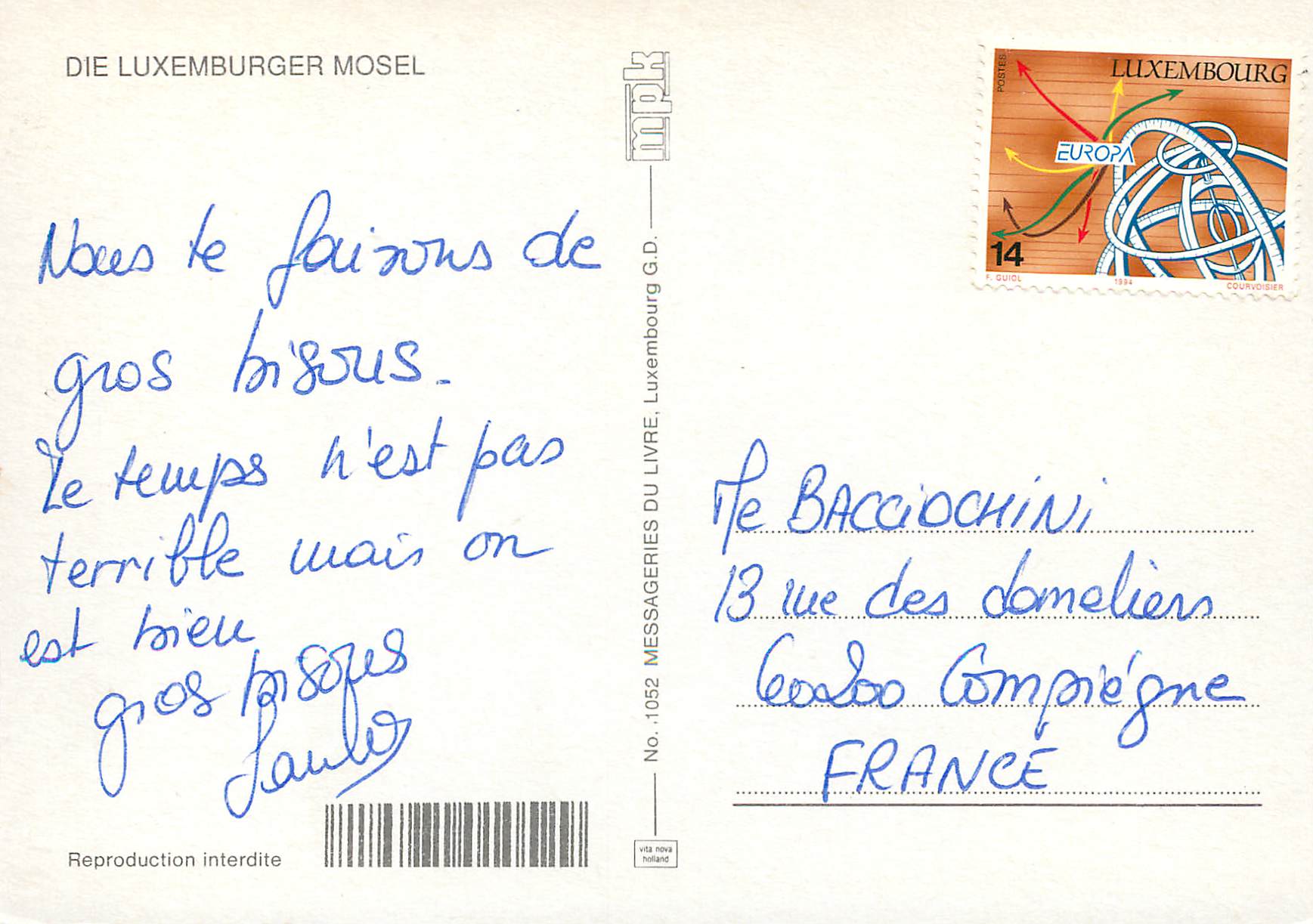 CPM Luxembourg Moselle — Back