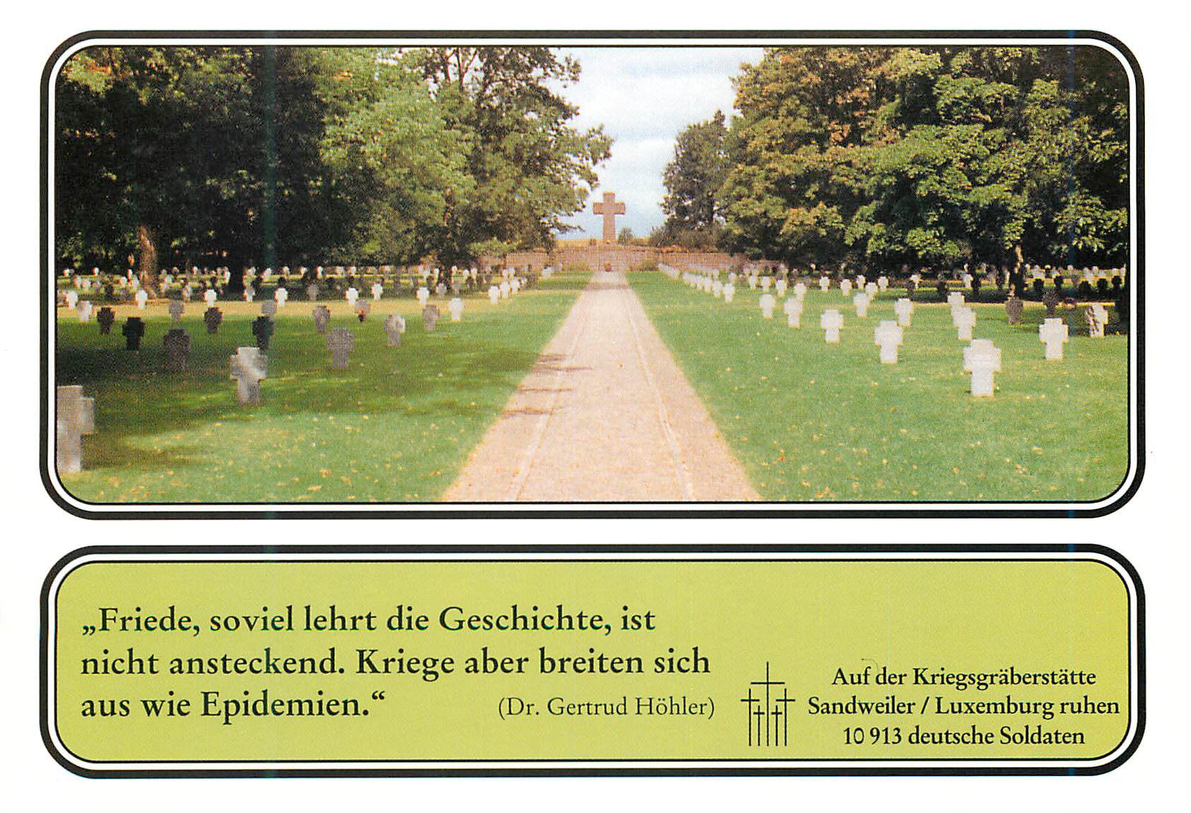 CPM Luxembourg Auf der Kriegsgraberstatte Militaria