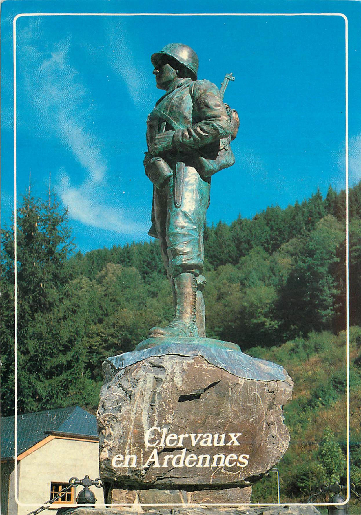CPM Luxembourg Grand-Duche de Luxembourg Militaria  Clervaux Soldat Monument GI