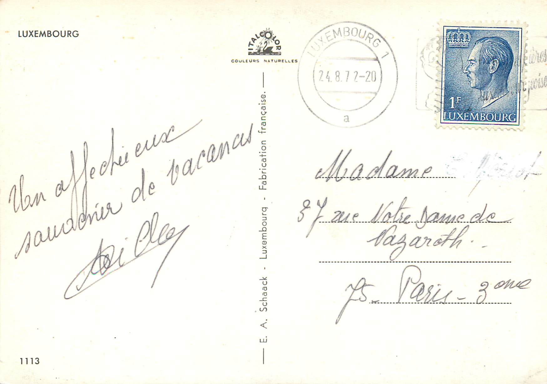 CPM Luxembourg — Verso