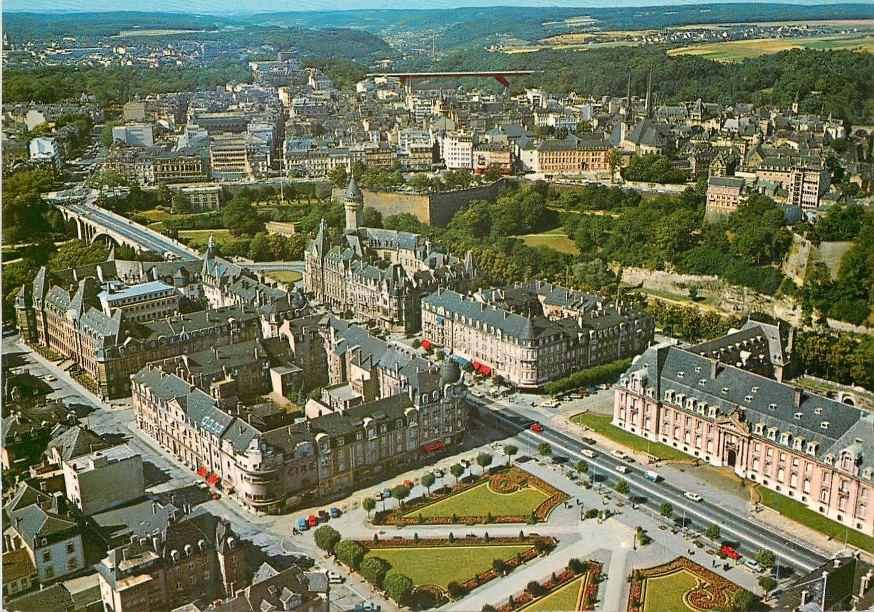 CPM Luxembourg Vue aerienne
