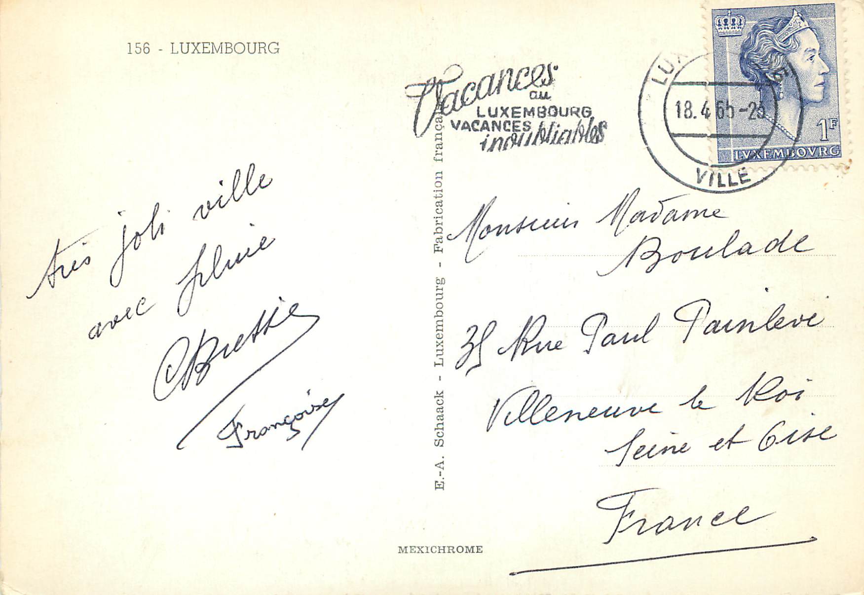 CPM Luxembourg — Verso