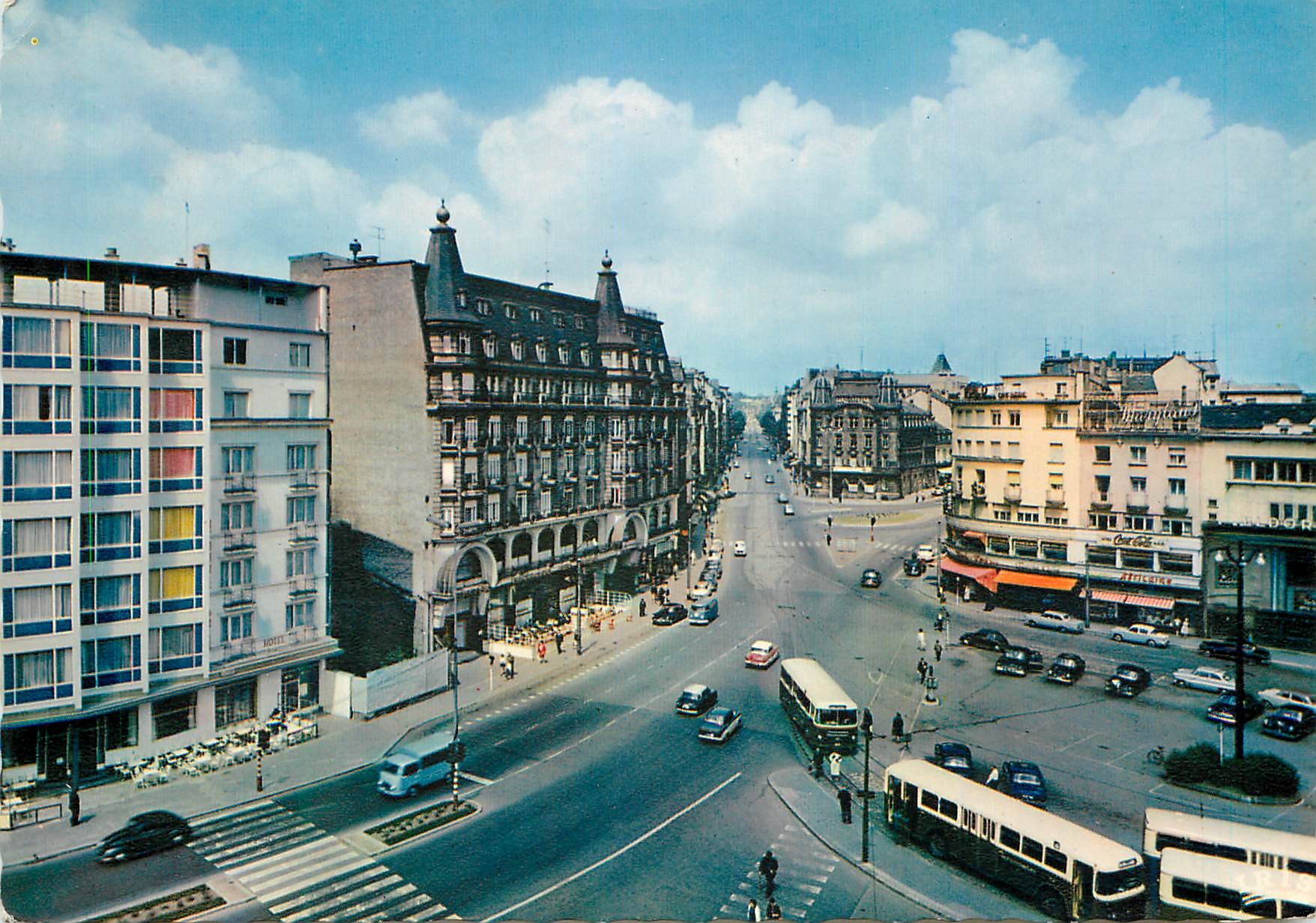 CPM Luxembourg La Place de la Gare et l'Avenue de la Liberte
