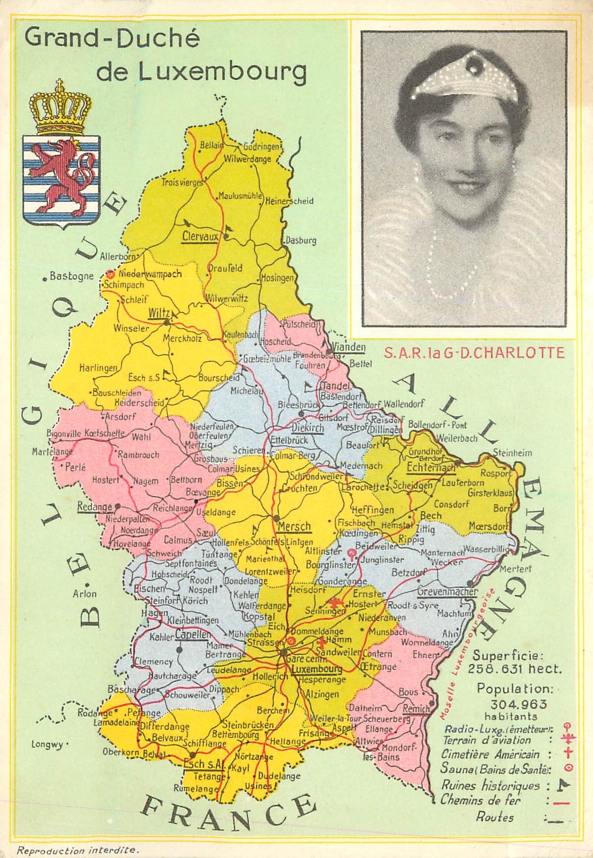 CPM Luxembourg Grand-Duche de Luxembourg