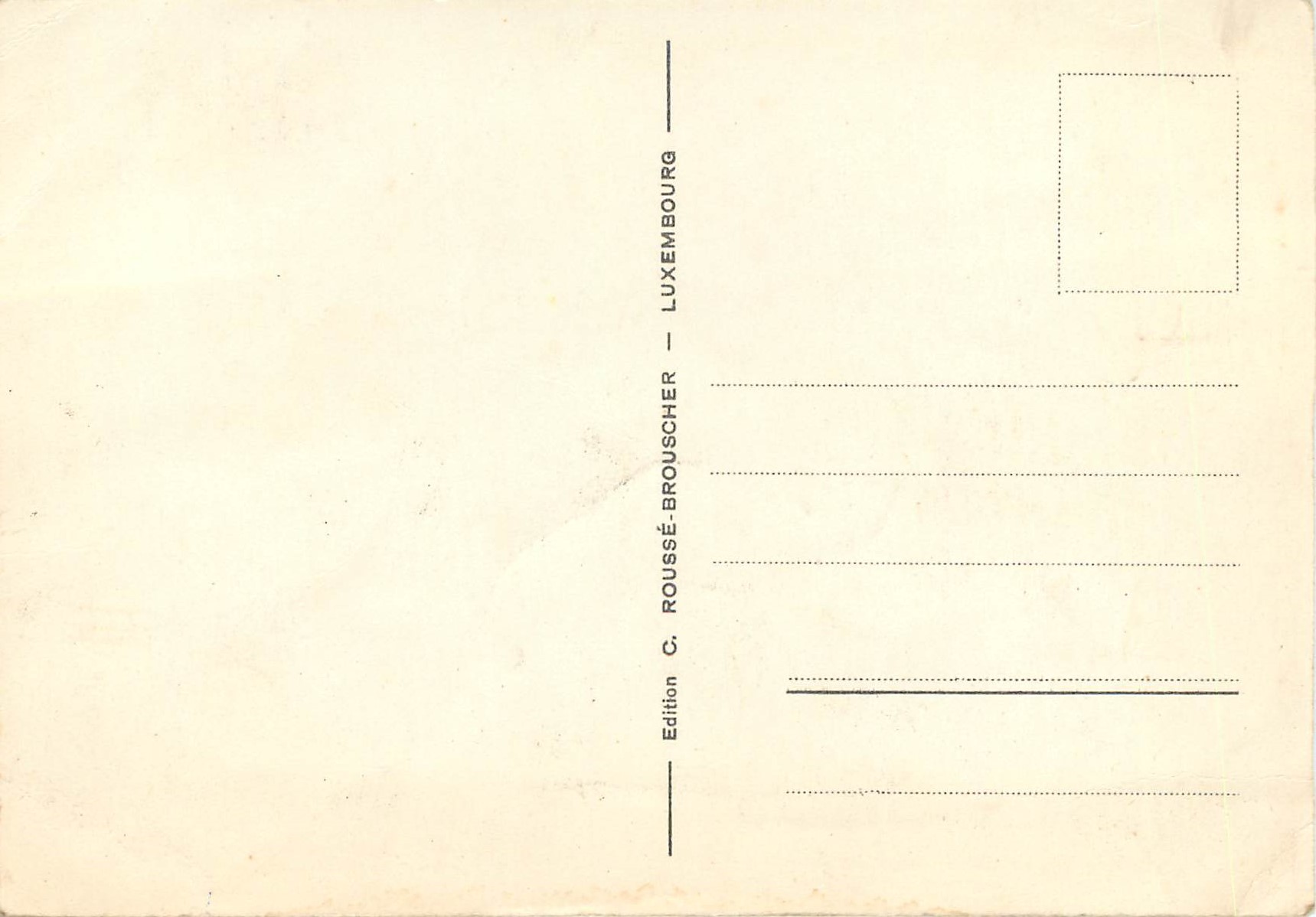 CPM Luxembourg Grand-Duche de Luxembourg — Verso