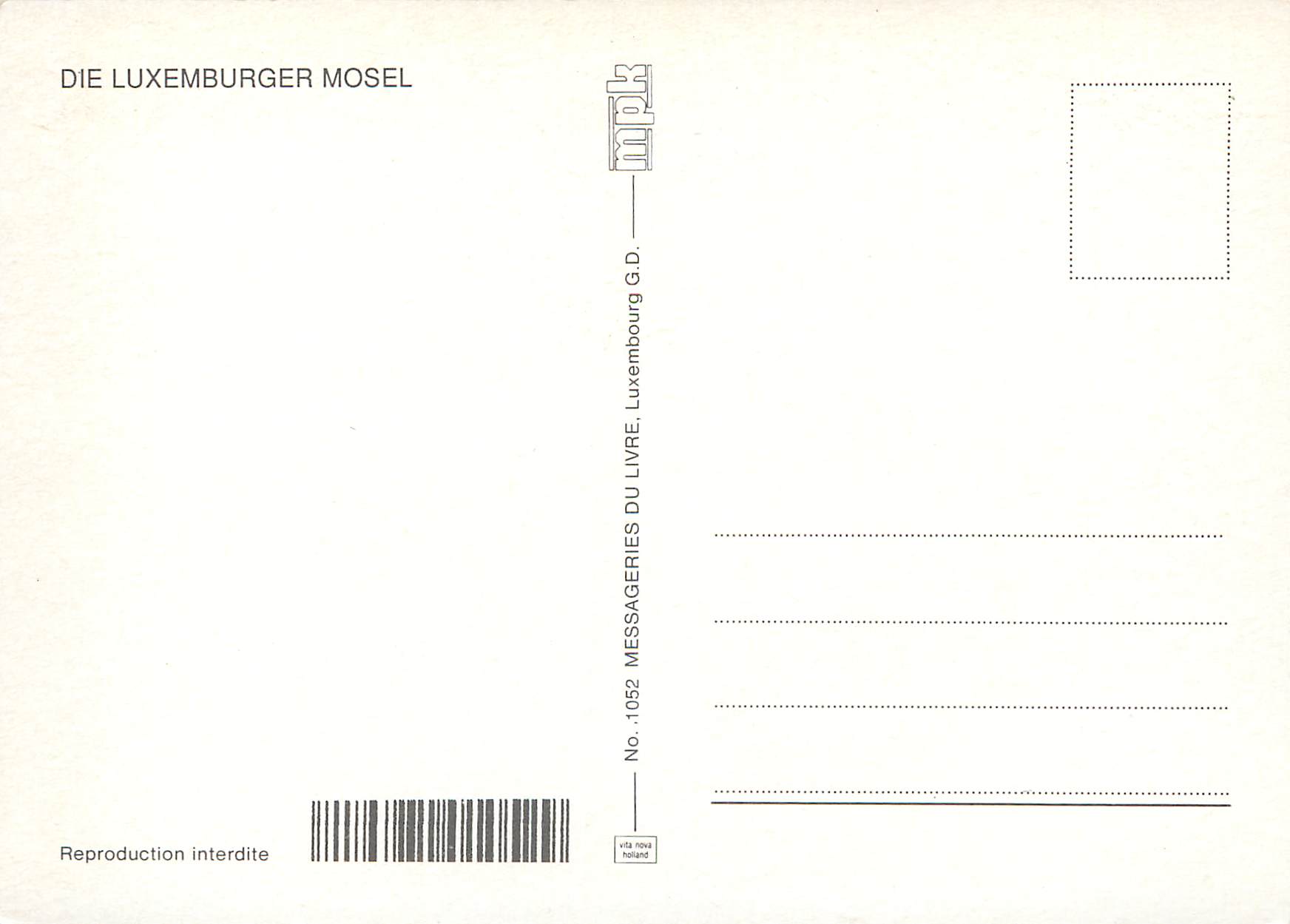CPM Luxembourg Mosel — Verso
