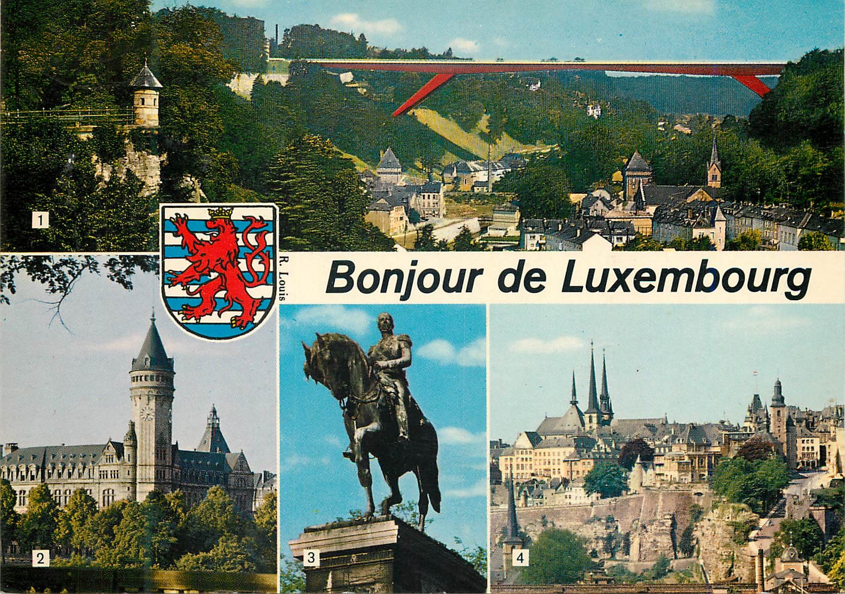 CPM Luxembourg Pont Grande Duchesse Charlotte