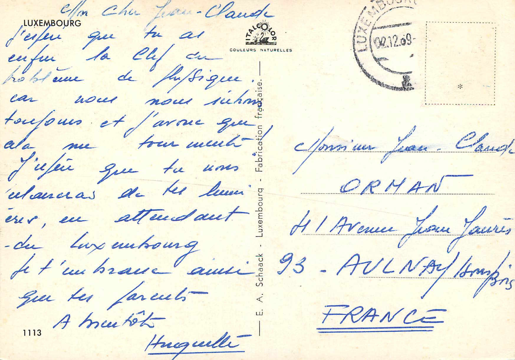 CPM Luxembourg — Verso