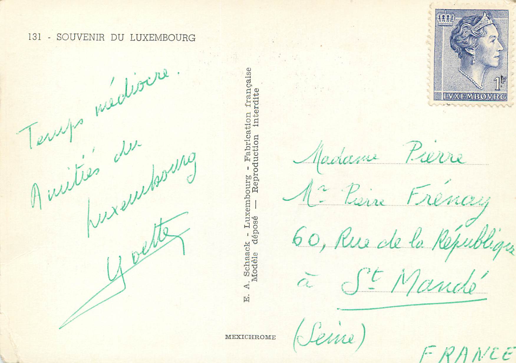 CPM Luxembourg — Rückseite