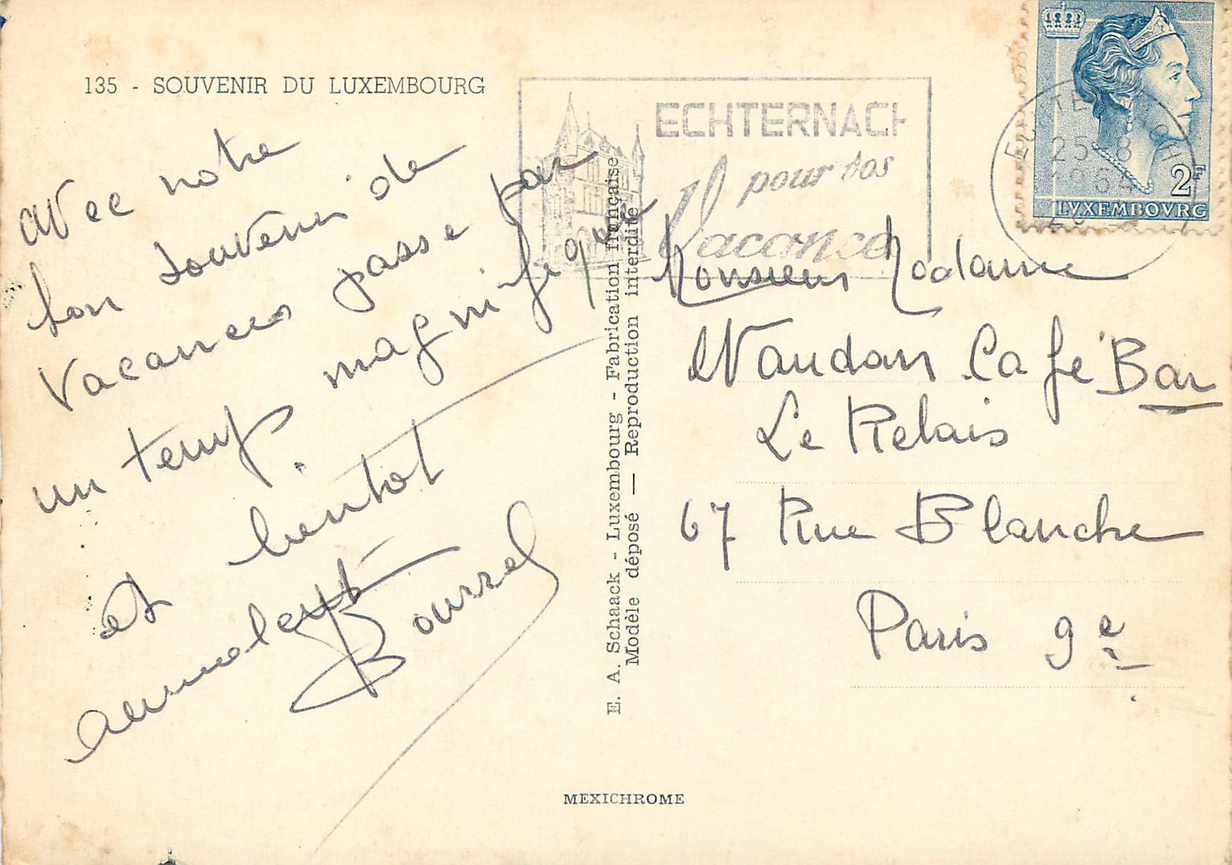 CPM Luxembourg — Verso