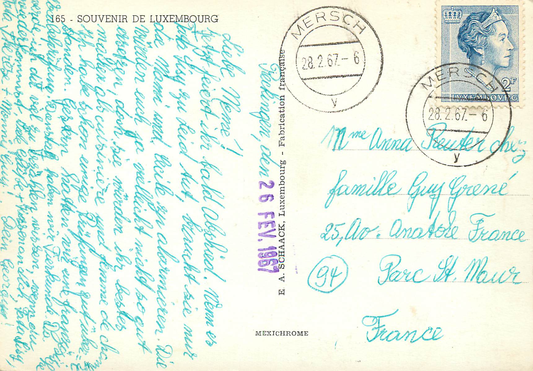 CPM Luxembourg — Verso