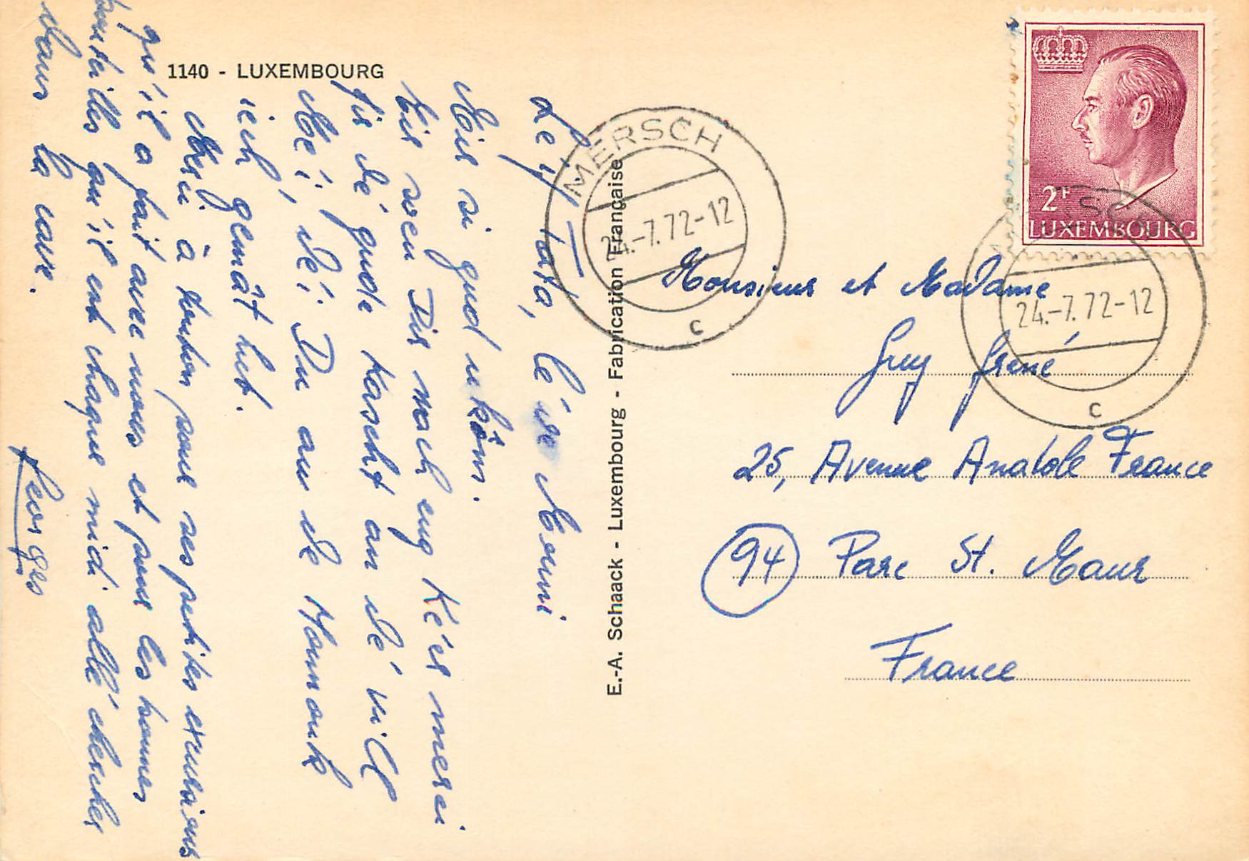 CPM Luxembourg — Verso