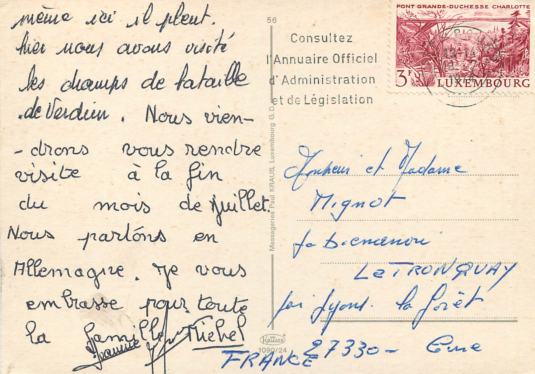CPM Luxembourg — Verso