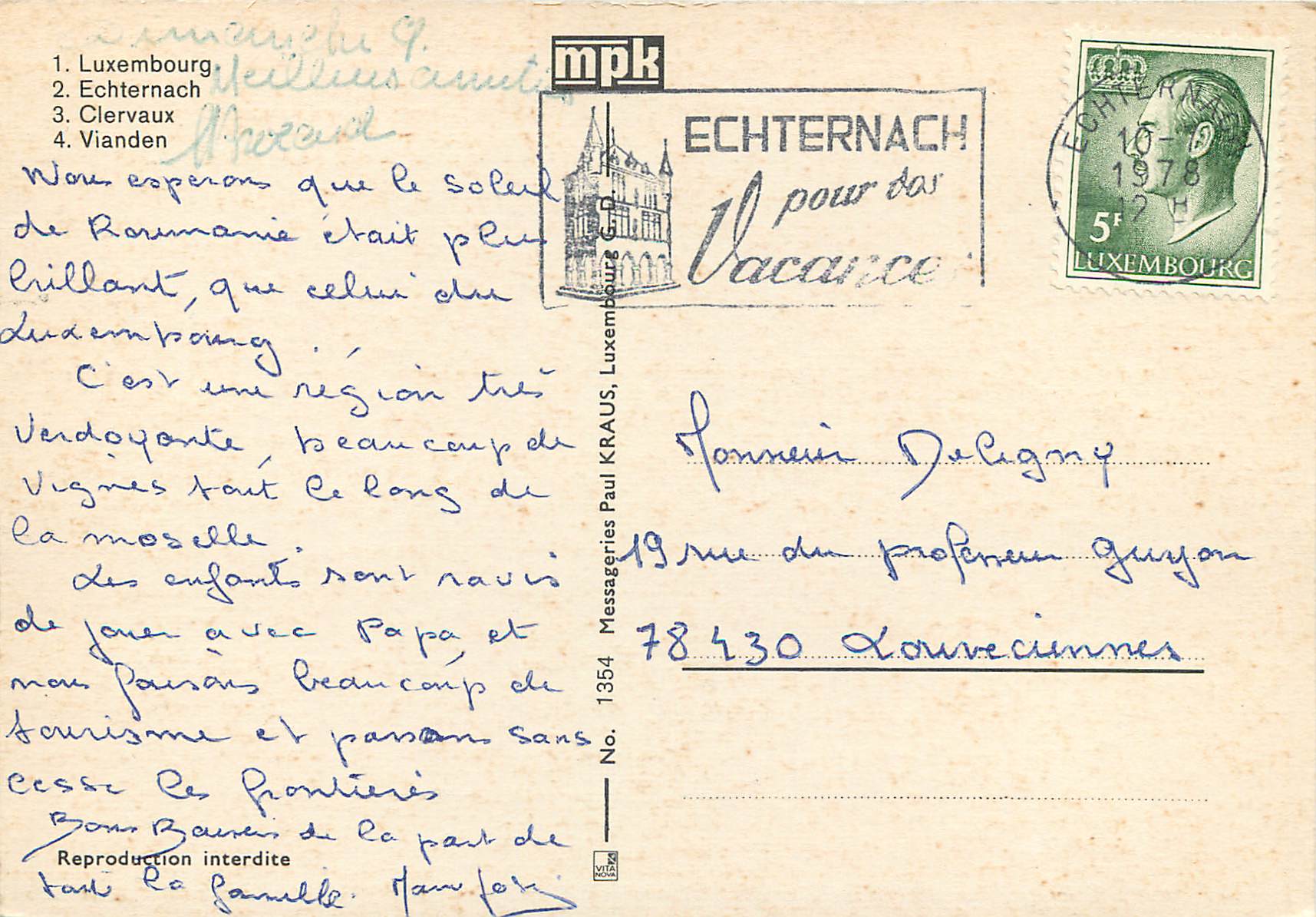 CPM Luxembourg — Verso