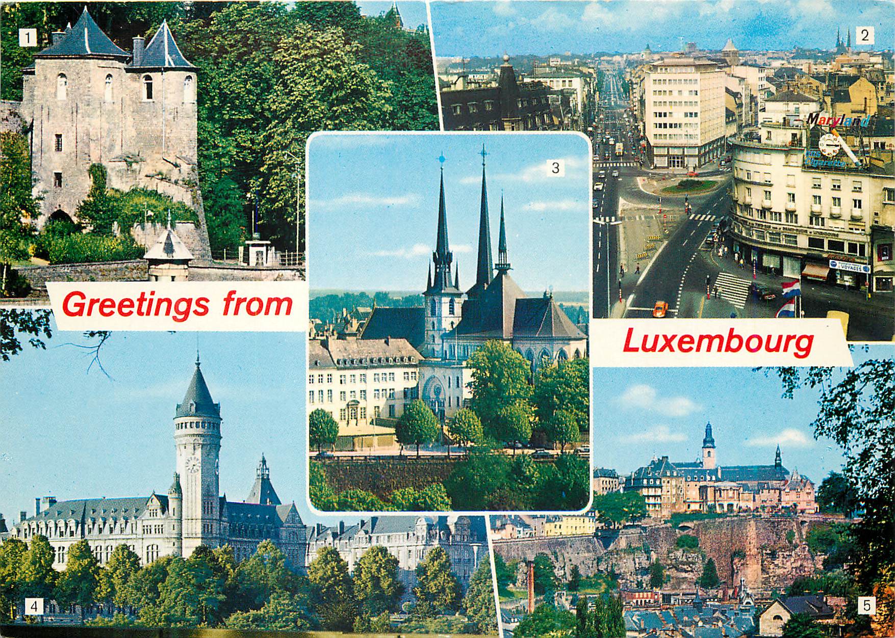 CPM Luxembourg Les Trois Tours