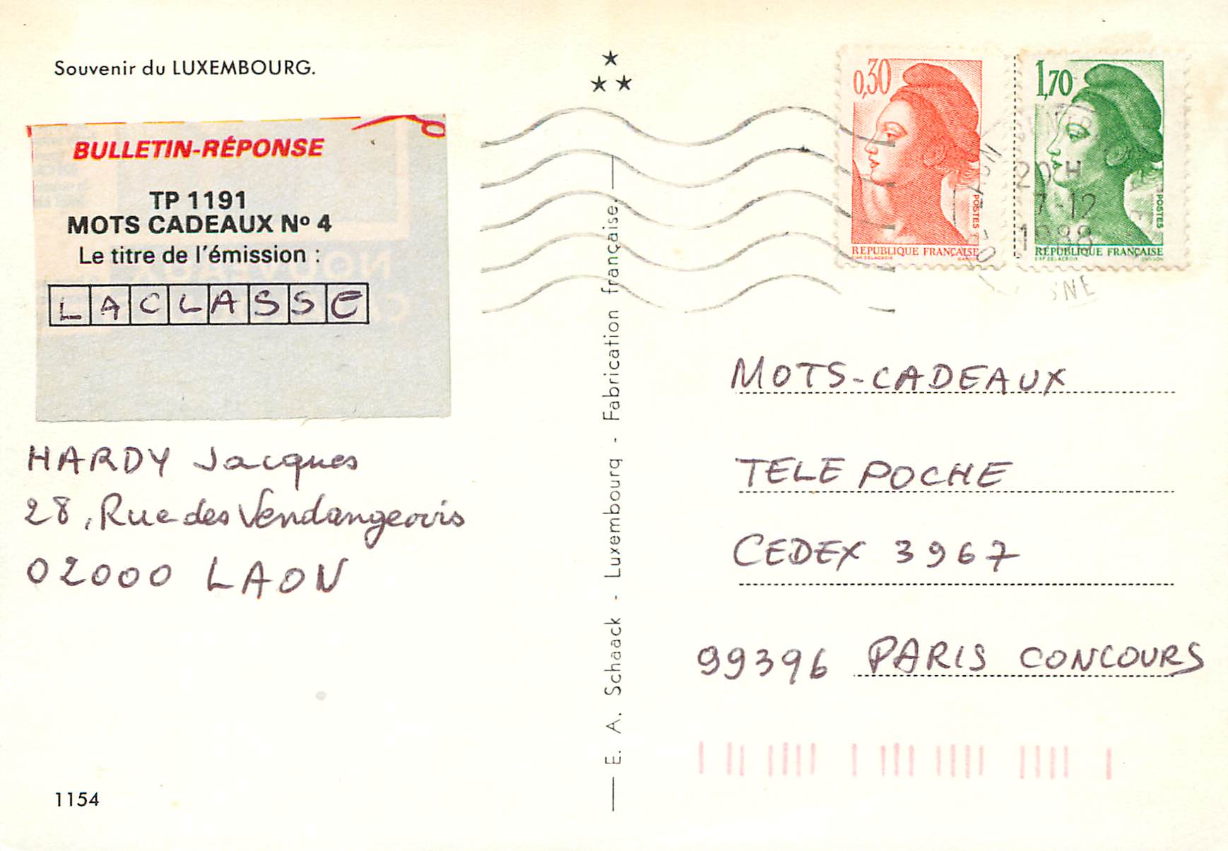 CPM Luxembourg — Verso