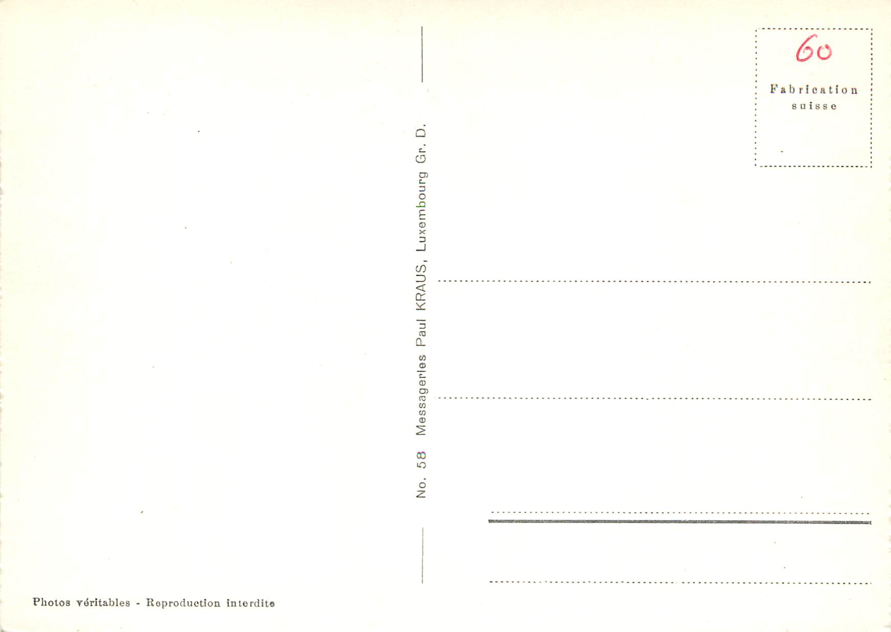 CPA Luxembourg — Verso