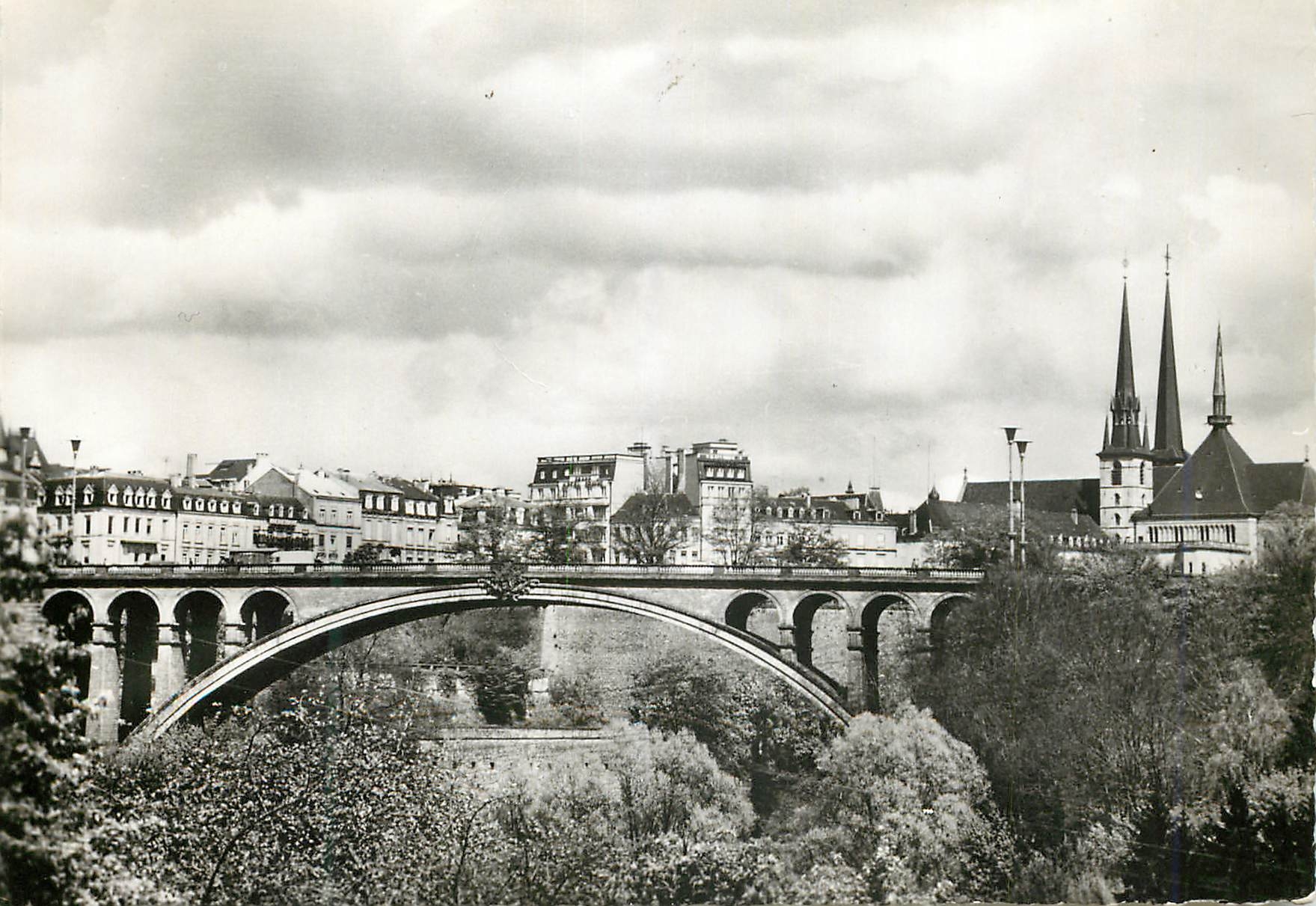 CPA Luxembourg Pont Adolphe