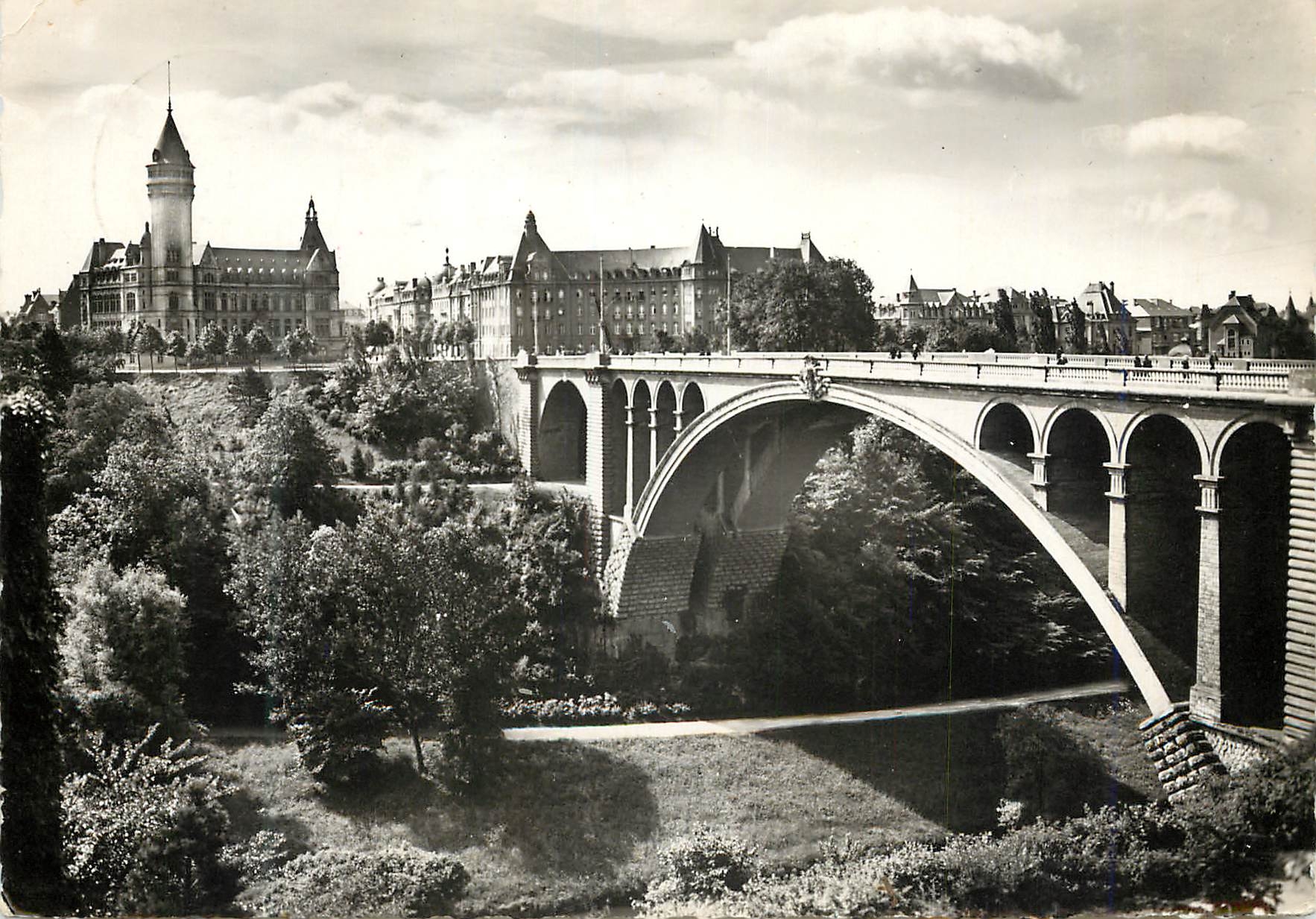 CPA Luxembourg Pont Adolphe