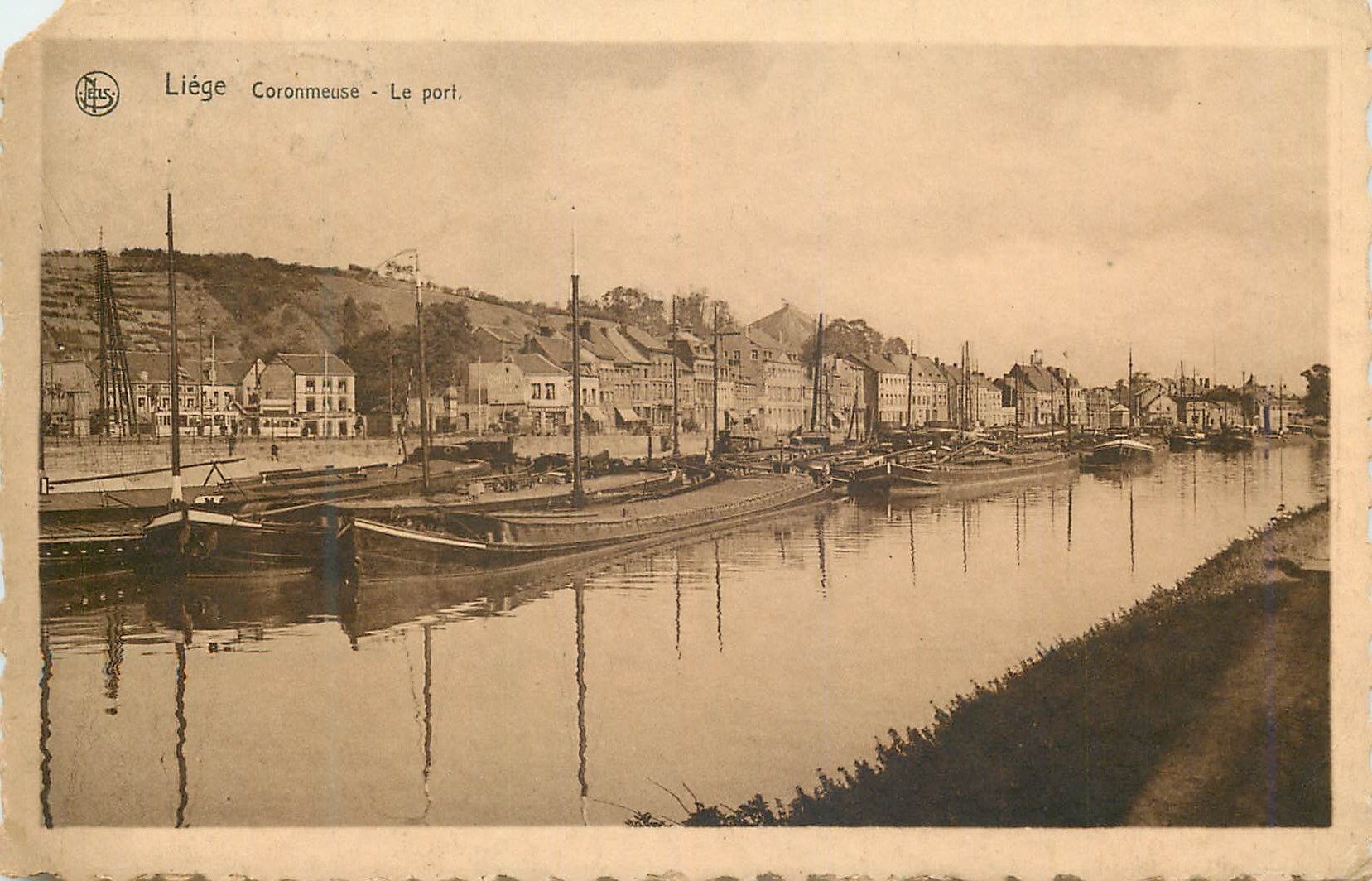 CPA Liege Coronmeuse Le port Bateau