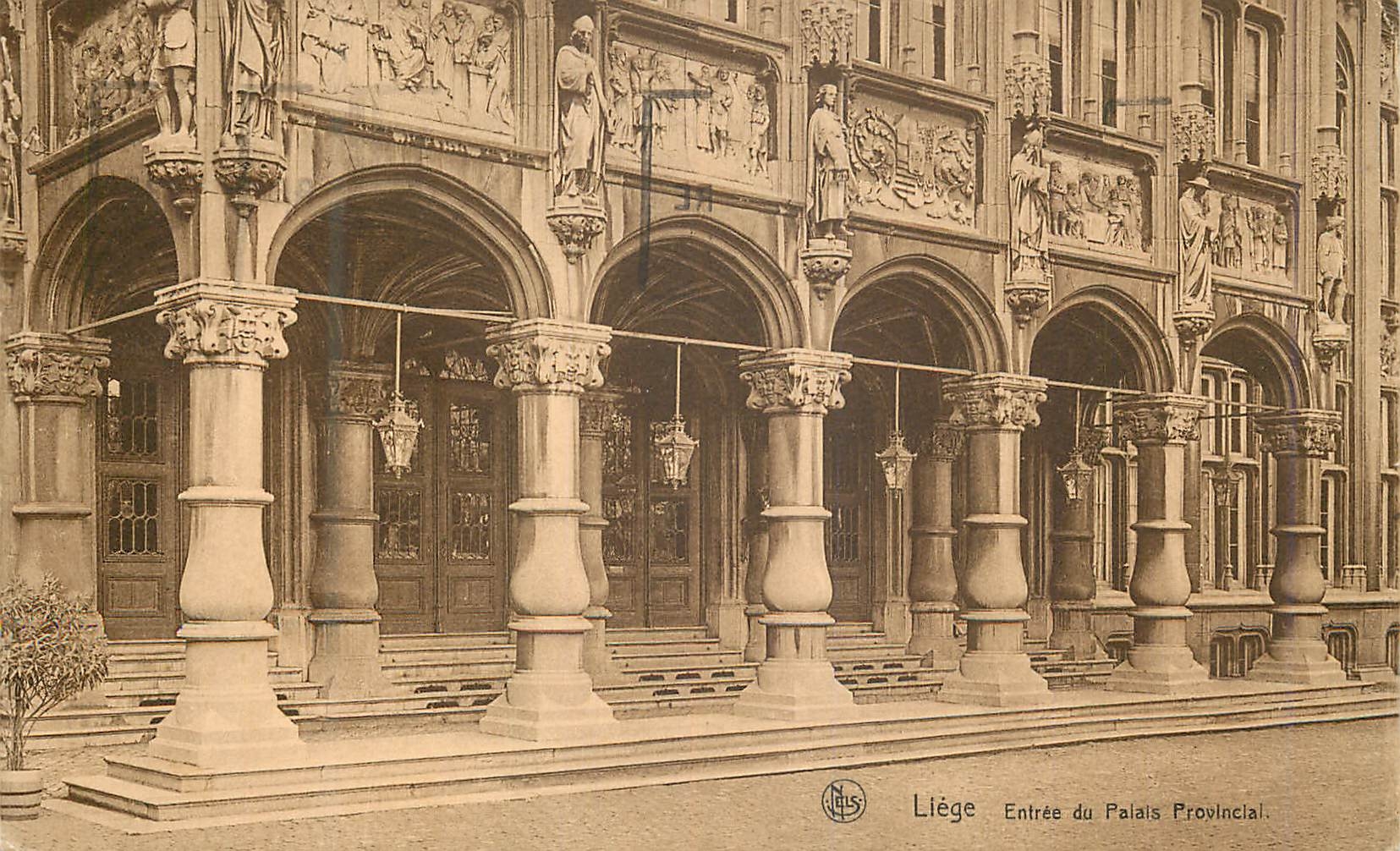 CPA Liege Entree du Palais Provincial