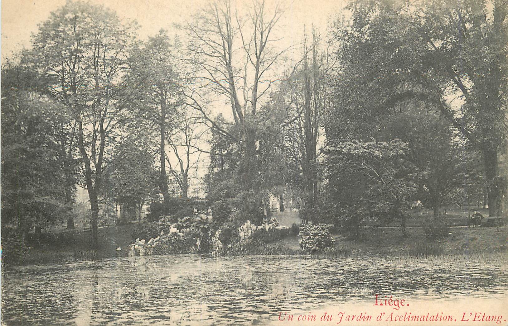 CPA Liege Un coin du Jardin d'Acclimatation