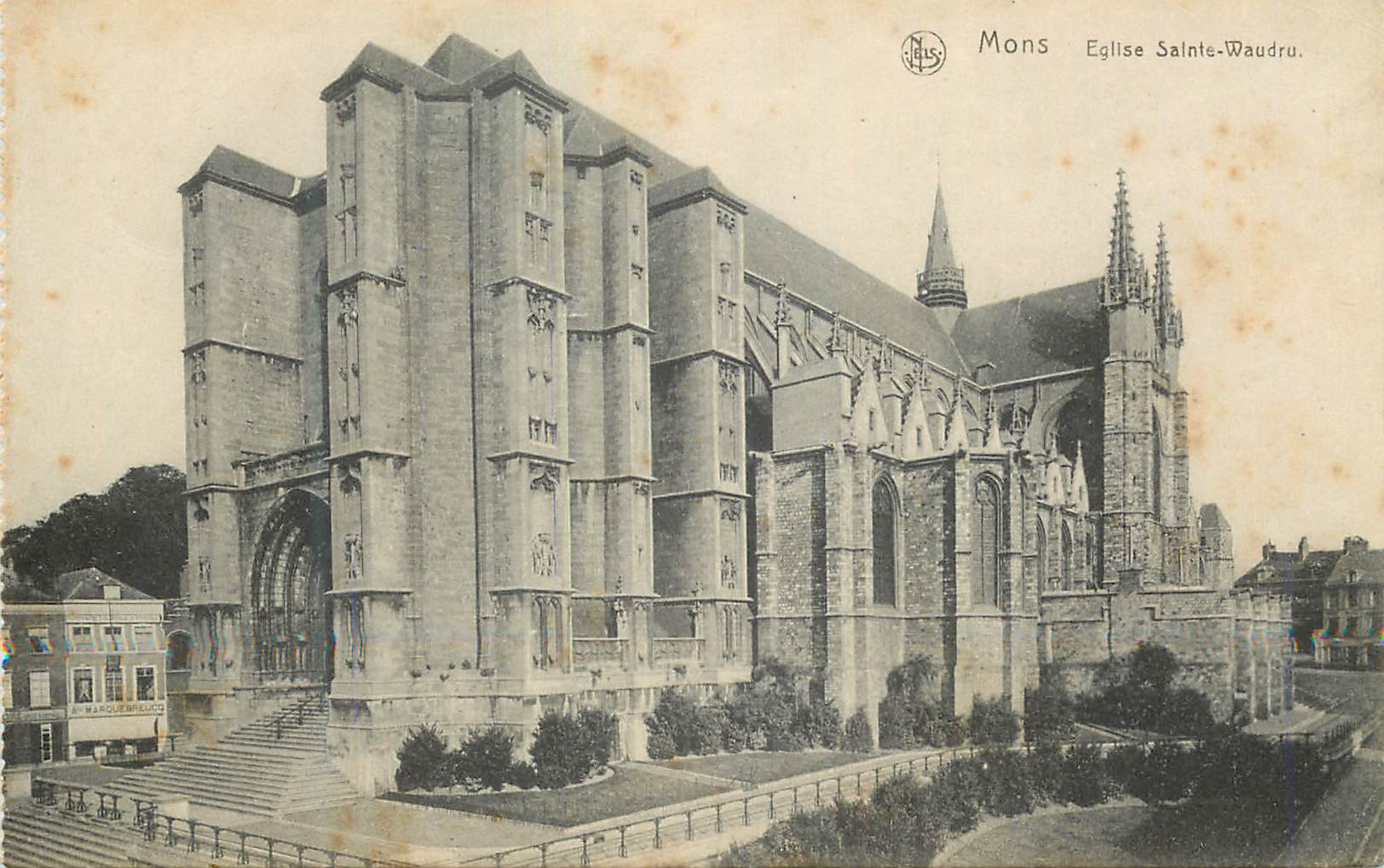 CPA Mons Eglise Sainte Waudru