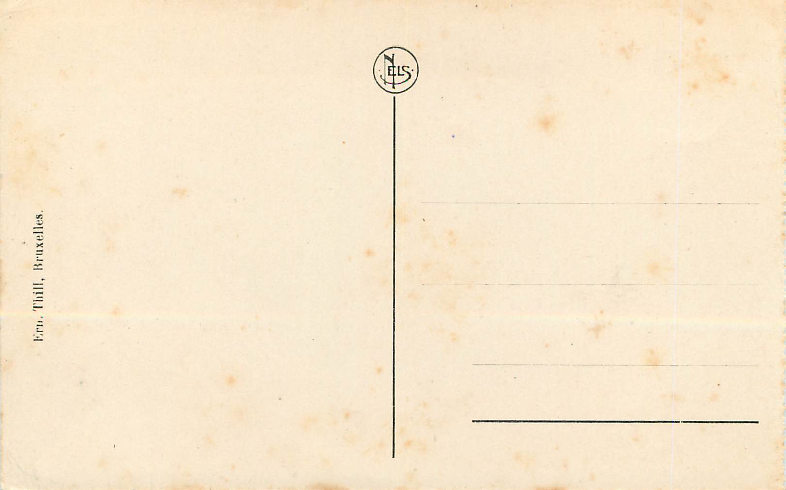 CPA Mons Eglise Sainte Waudru — Back