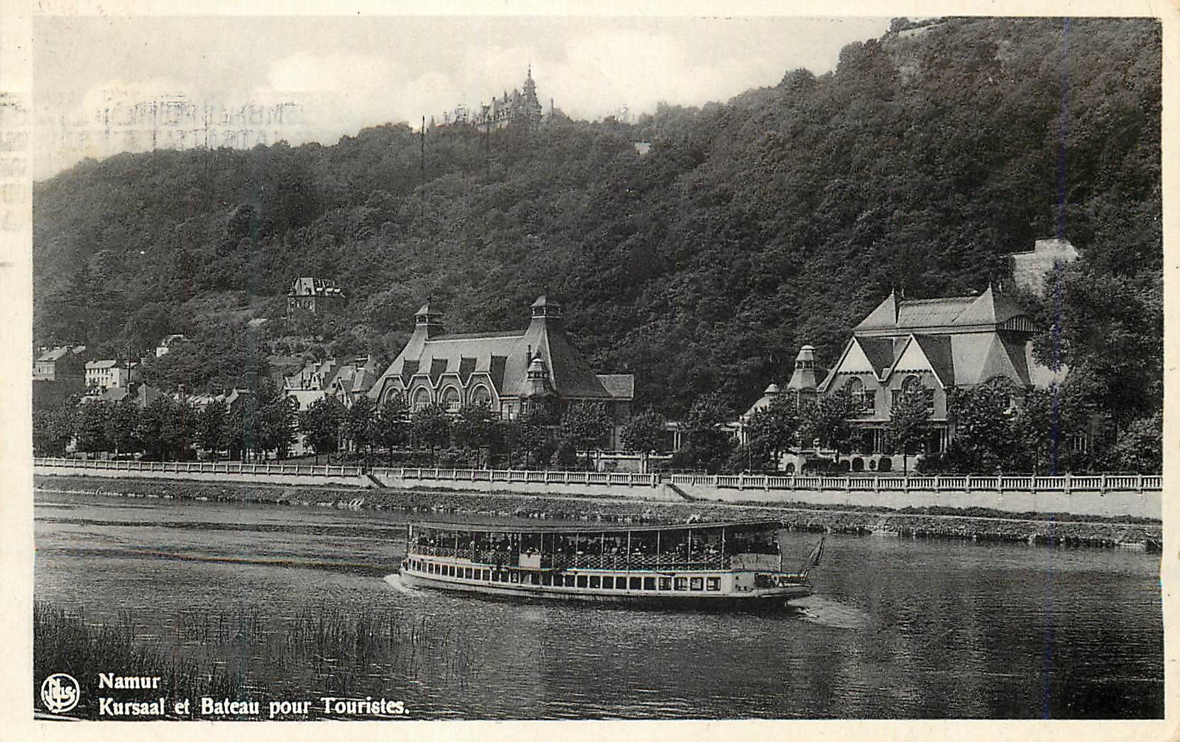 CPA Namur Kursaal et Bateau pour Touristes Bateau