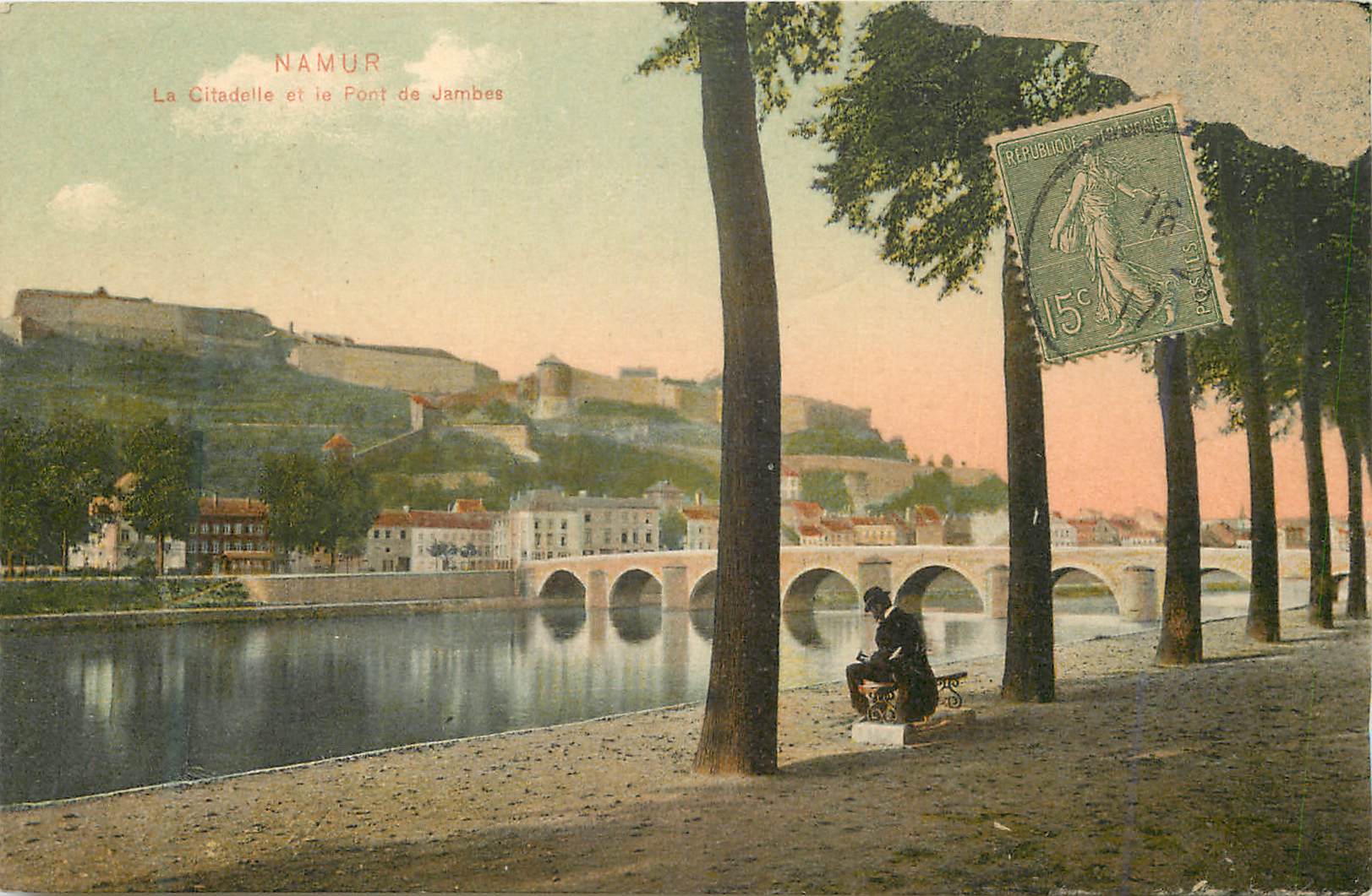 CPA Namur La Citadelle et la Foot de Jambes