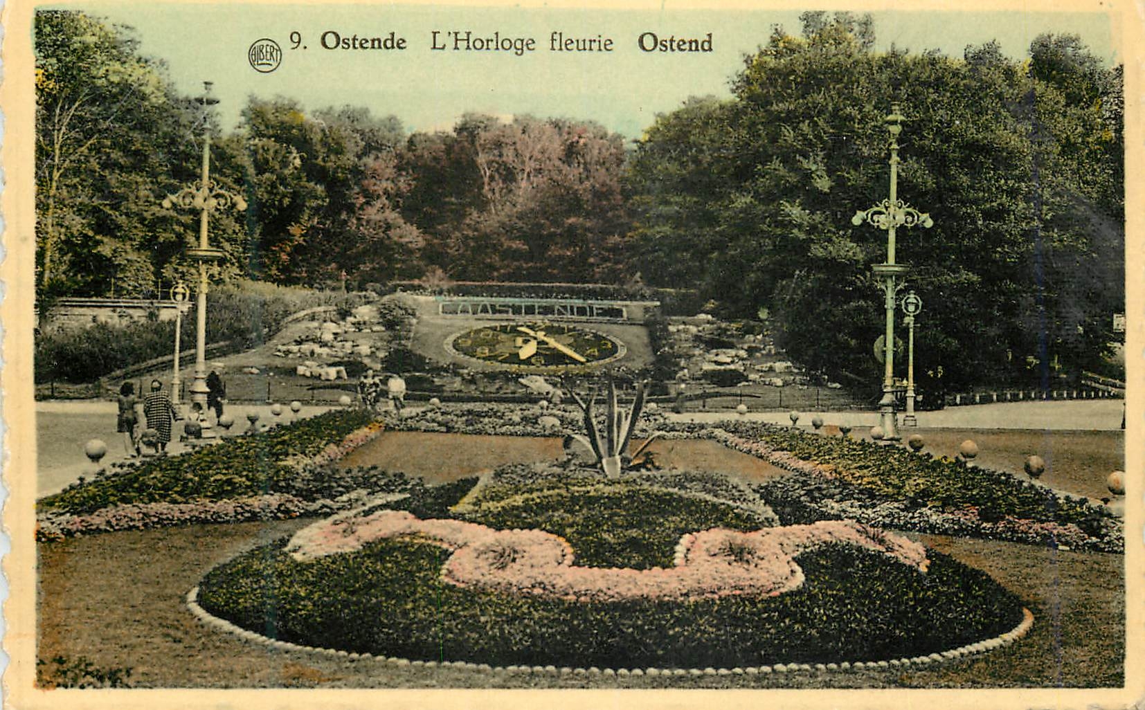 CPA Namur Ostende L'Horloge Fleurie