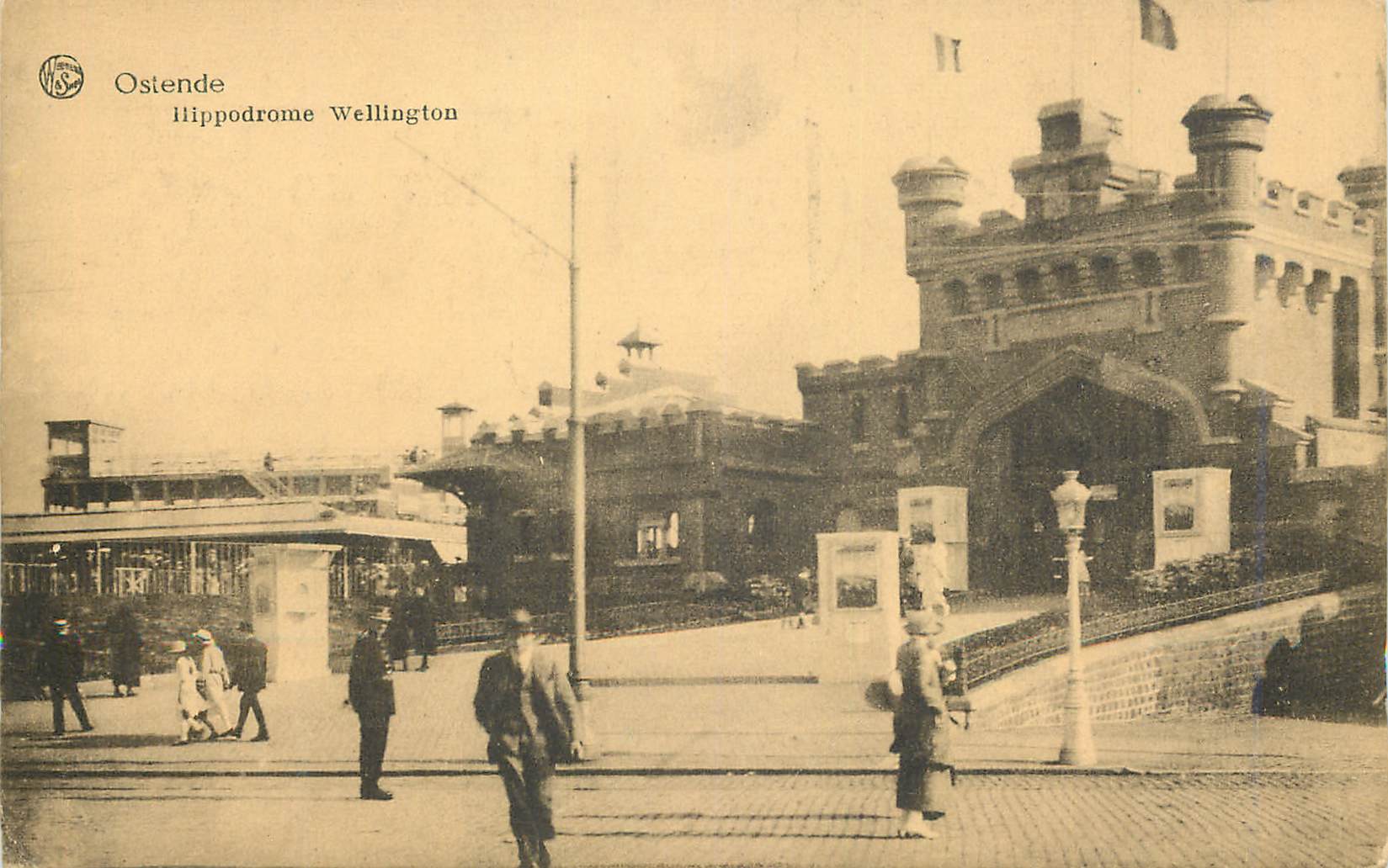 CPA Namur Ostende Hippodrome Wellington Chevaux