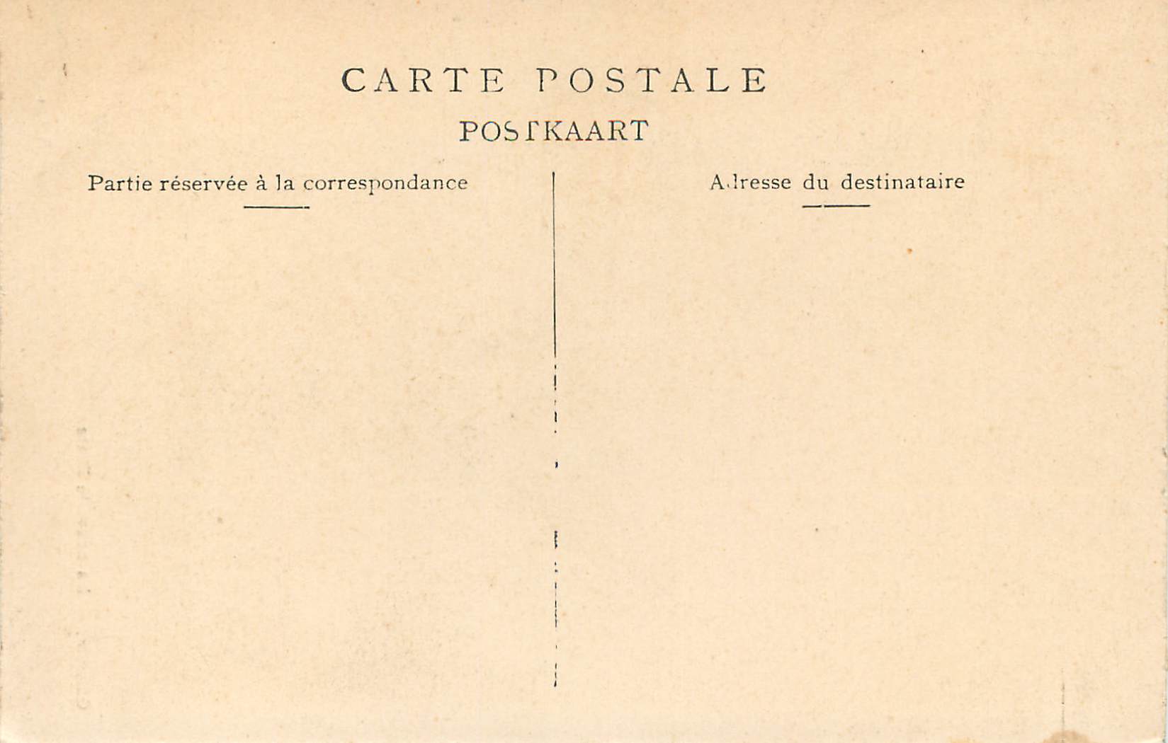 CPA Namur Ostende La nouvelle Poste — Rückseite
