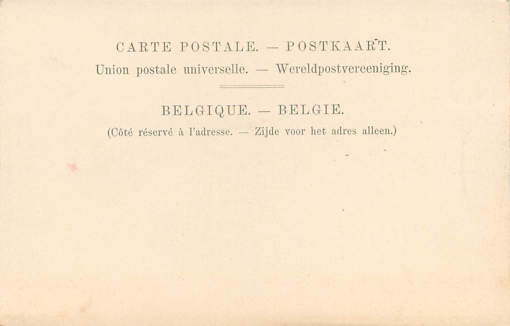 CPA Namur La Cathedrale Saint Aubain — Rückseite
