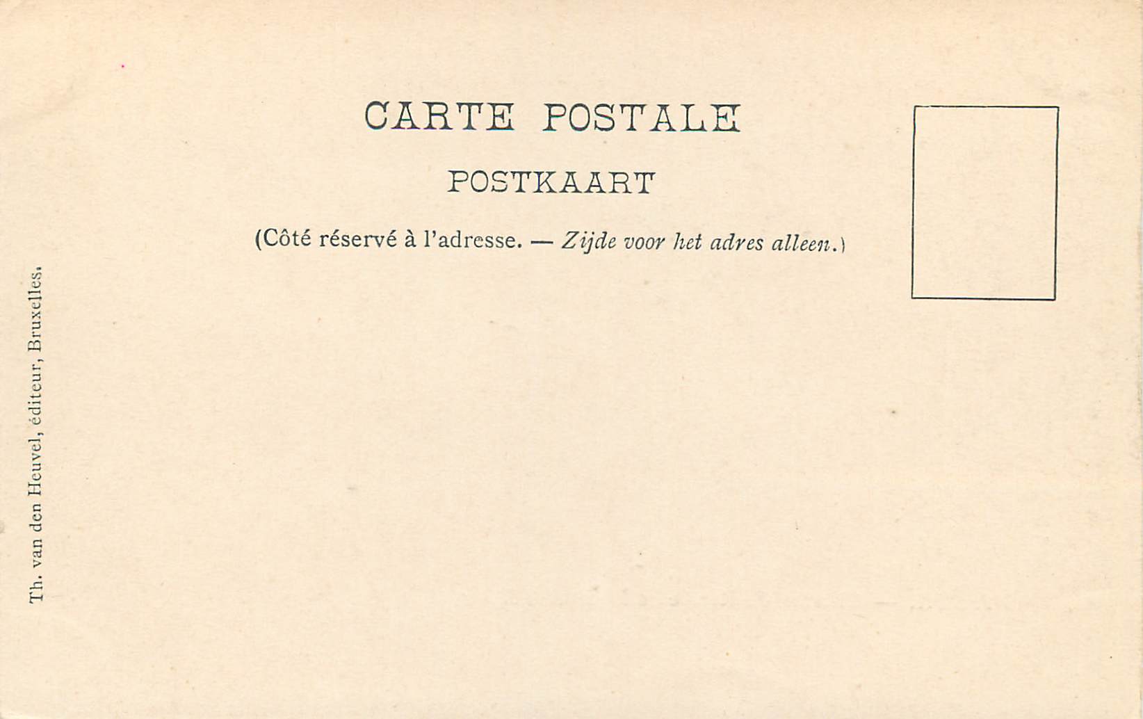 CPA Namur Chemin de Ronde de la Citadelle — Rückseite