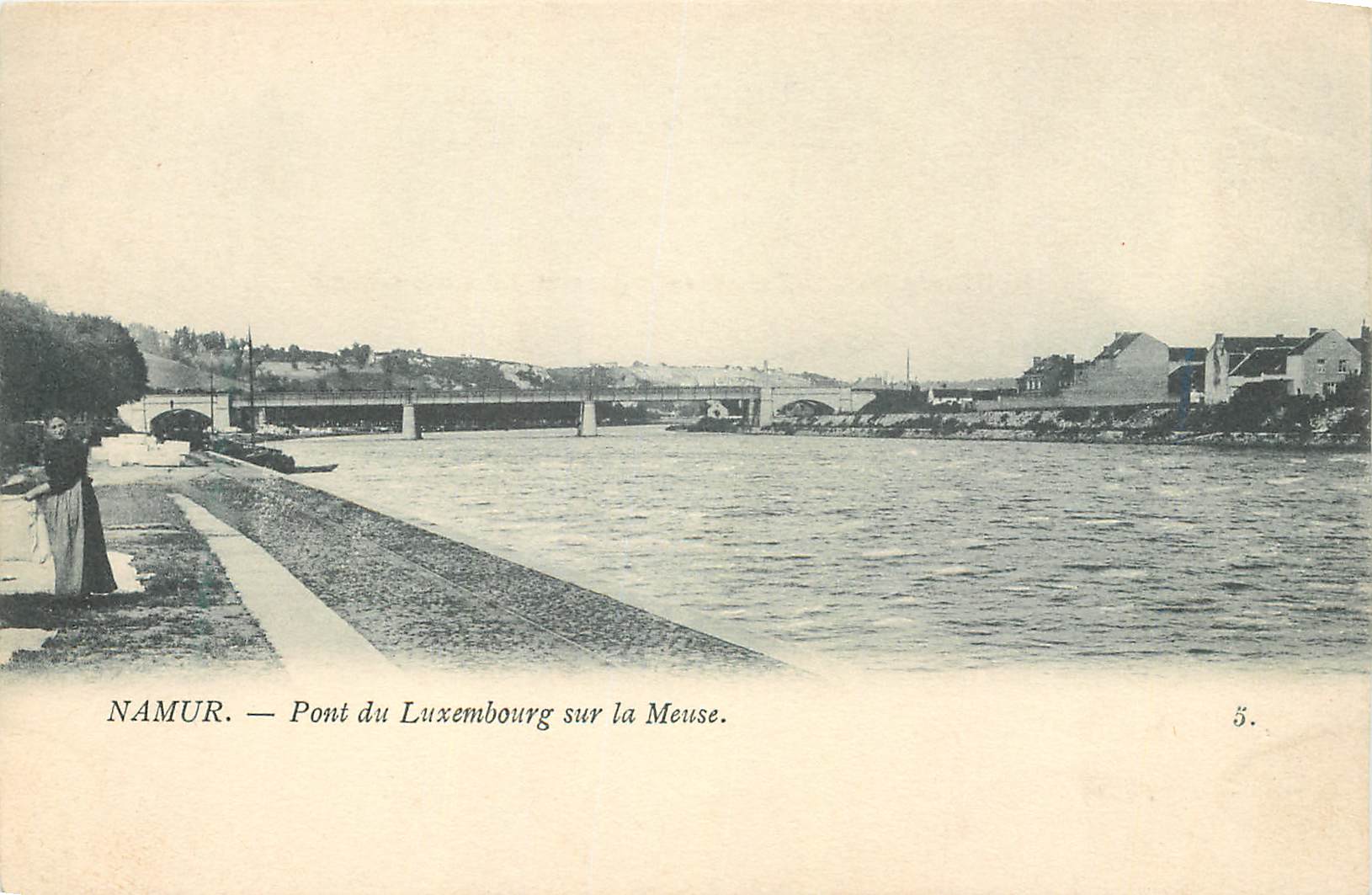 CPA Namur Pont du Luxembourg sur la Meuse