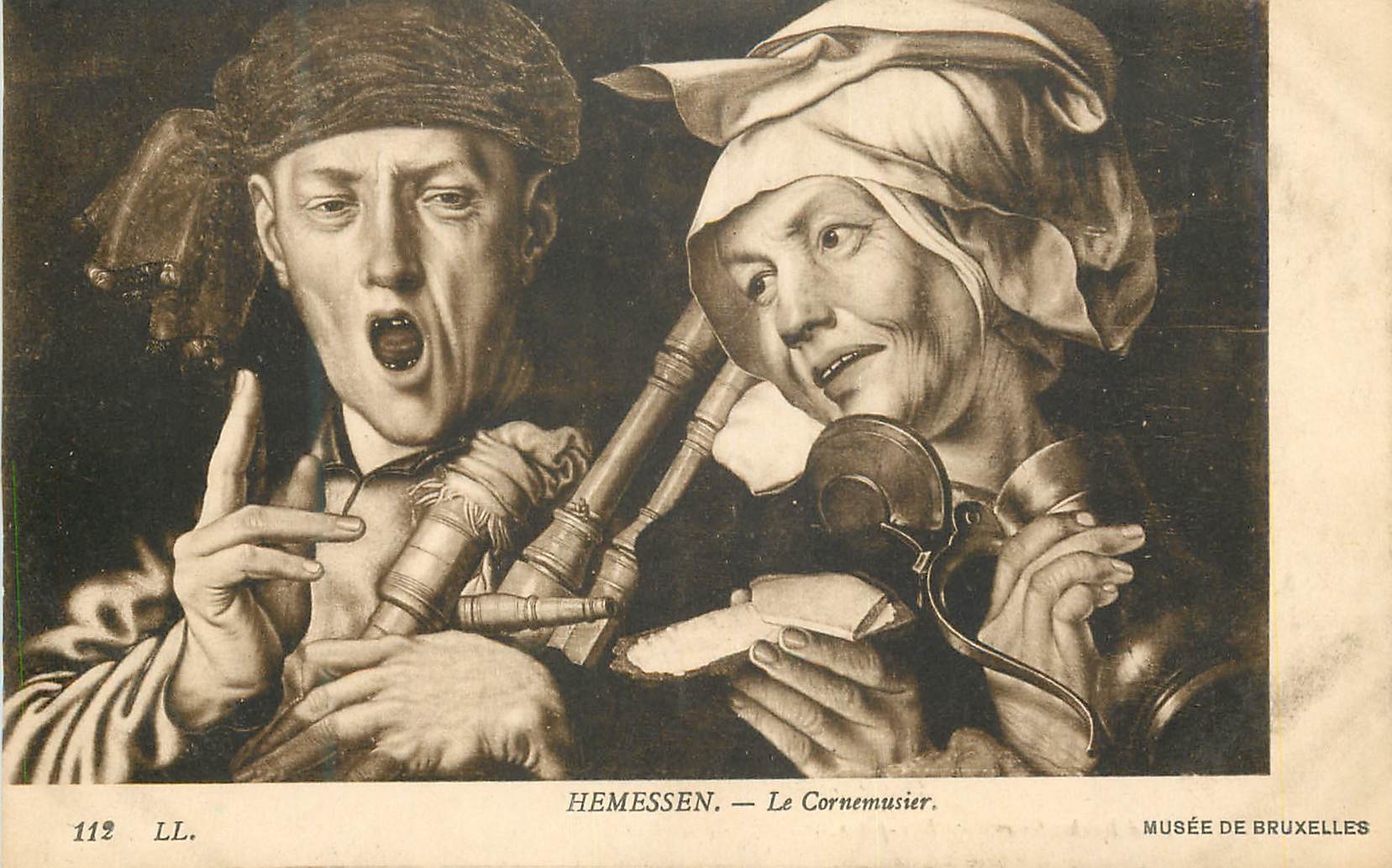 CPA Bruxelles Hemessen Le Cornemusier Musee de Bruxelles