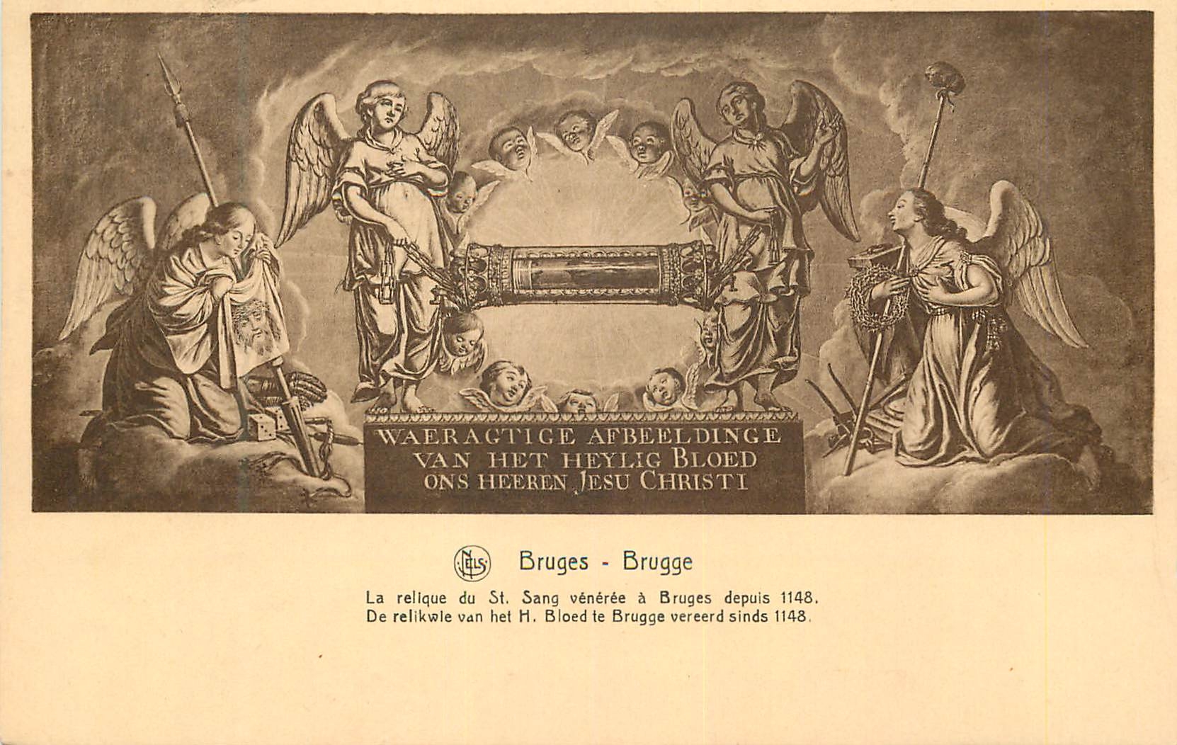 CPA Bruges La relique du St Sang veneree a Bruges