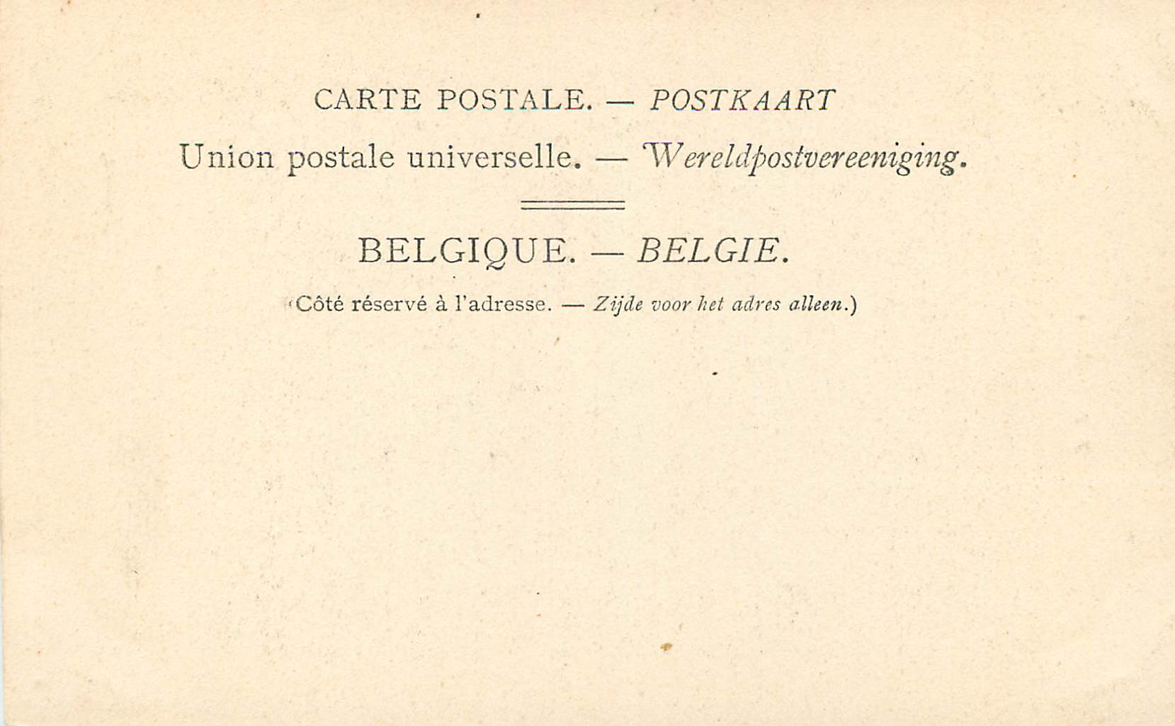 CPA Belgique L'Elevation de Croix Rubens — Rückseite