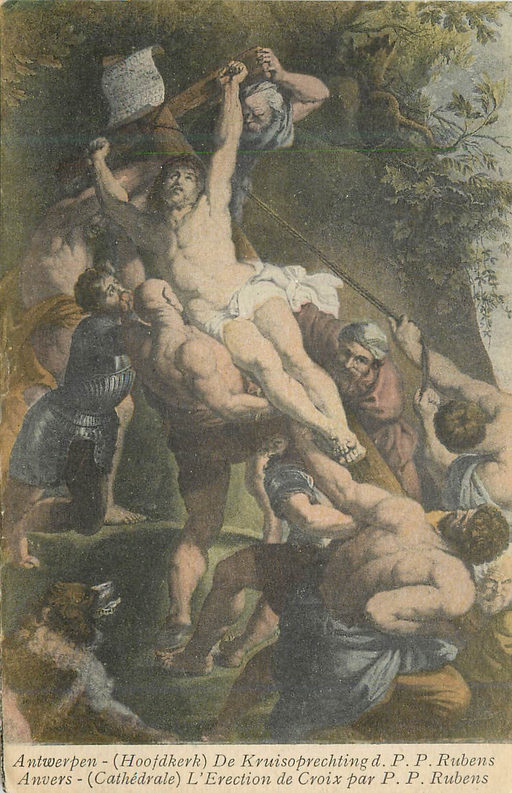 CPA Anvers (Cathedrale) L'Erection de Croix par PP Rubens