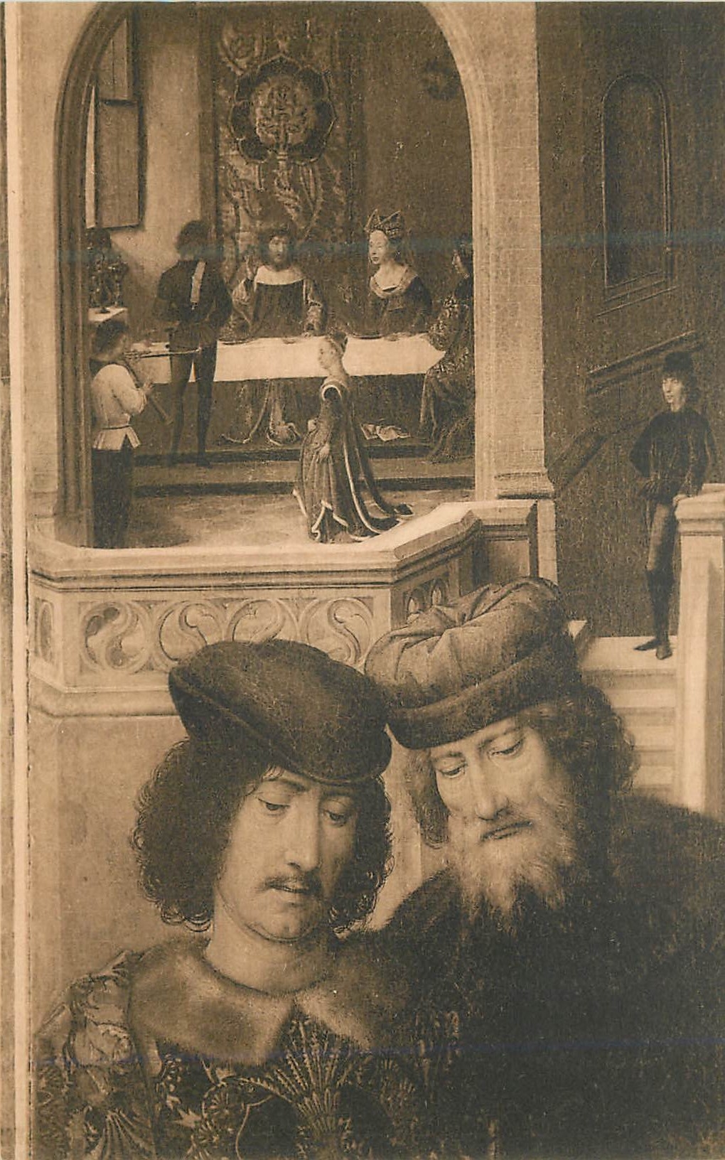 CPA Mariage mystique de Sainte Catherine Hans Memling Bruges Hopital Saint Jean