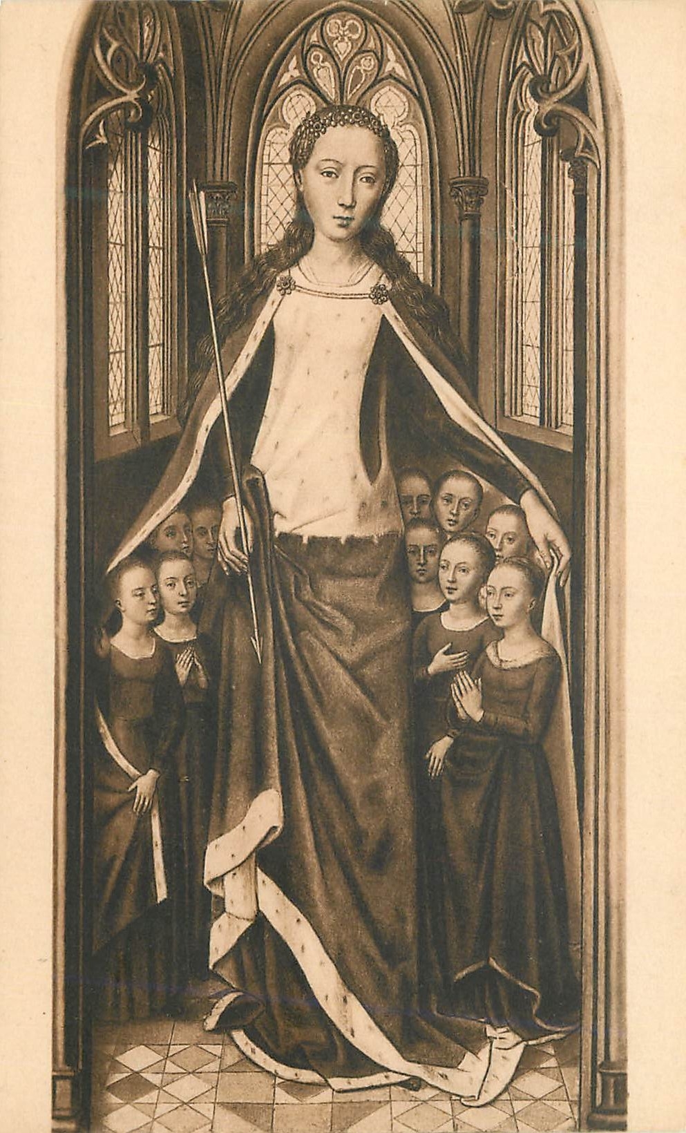 CPA La Chasse de Ste Ursule Memling Bruges Hopital Saint Jean