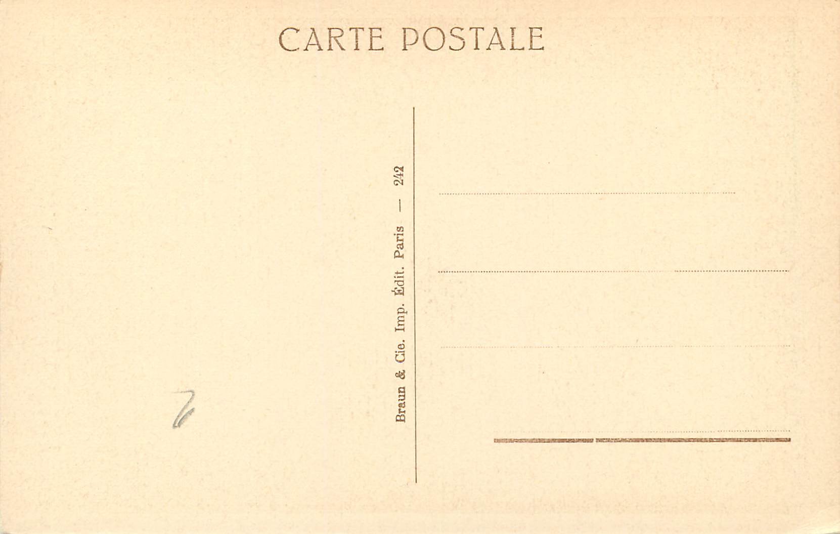 CPA Melsys Vierge en priere Anvers — Verso