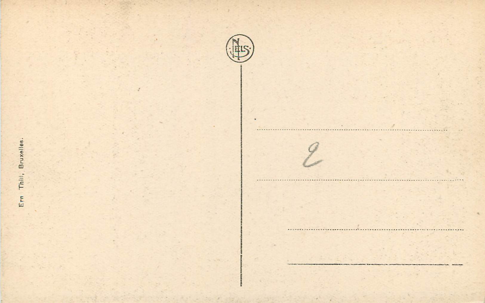 CPA Mariage Mystique de Sainte Catherine Volet du Tripyque Bruges Hopital Saint Jean — Verso