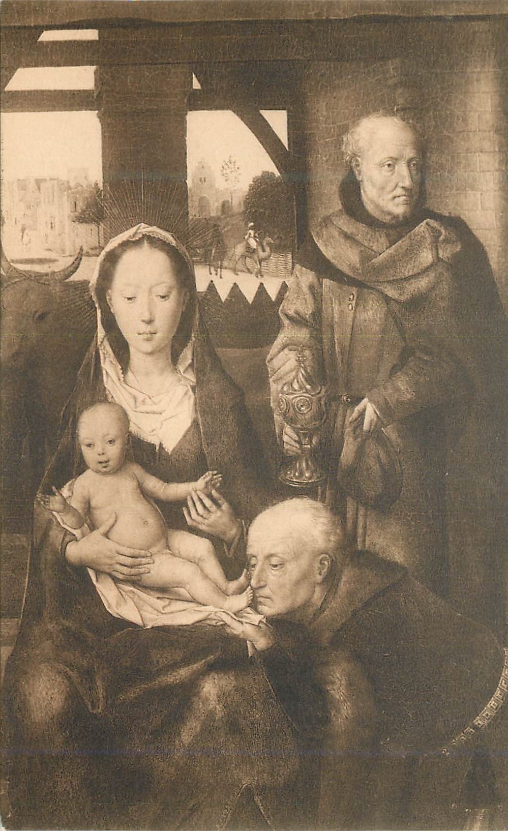 CPA Bruges L'Adoration des Mages La Vierge et l'Enfant