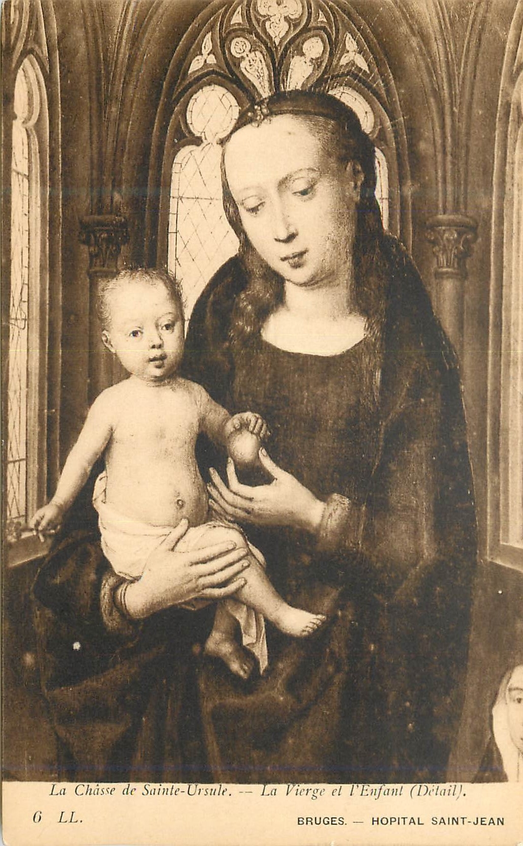 CPA Bruges La Chasse de Sainte Ursule La Vierge et l'Enfant