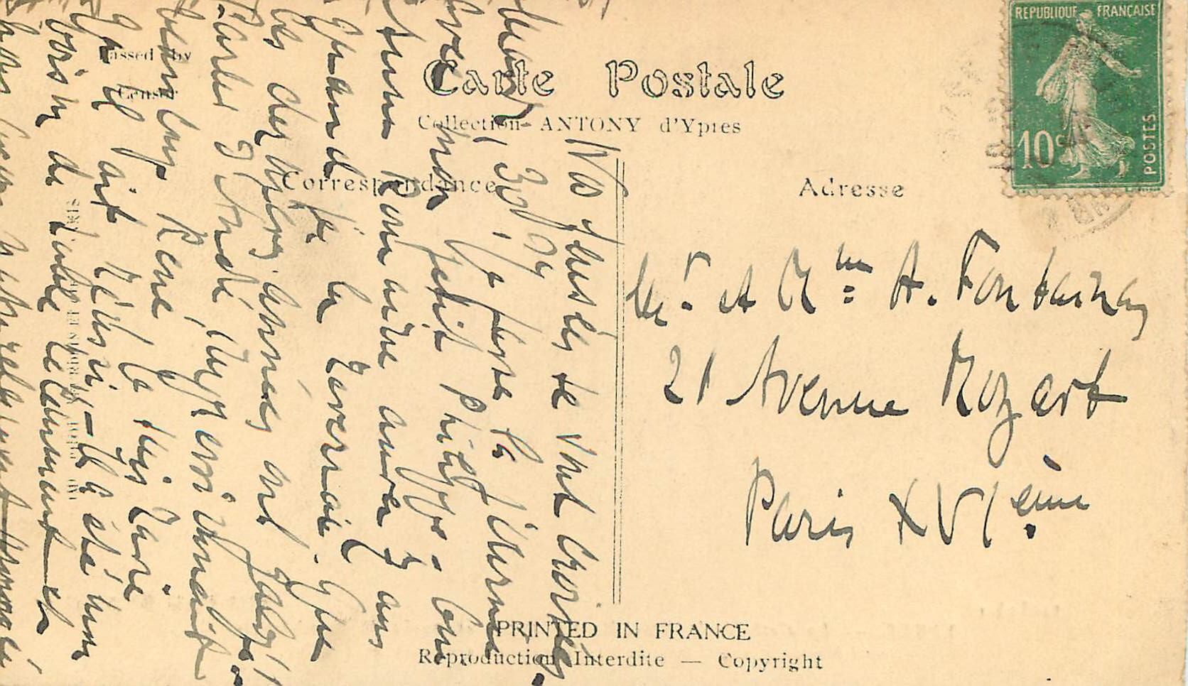 CPA Ypres La Cathedrale Saintaint-Martin avant et apres le bombardement Militaria — Rückseite